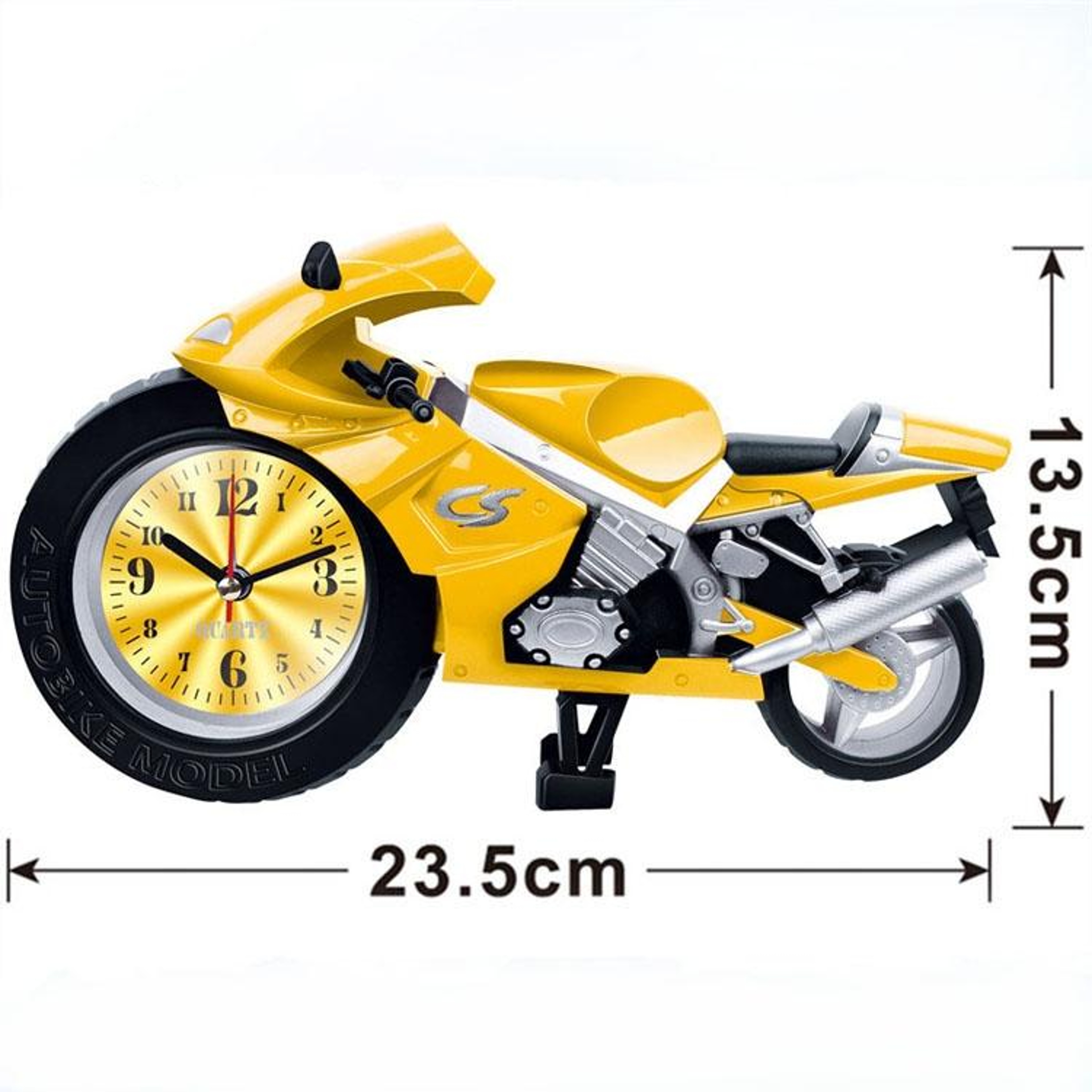 Vintage Motorcycle Alarm Clock Decorative Bike Desk Clock For Home Office Decor 1