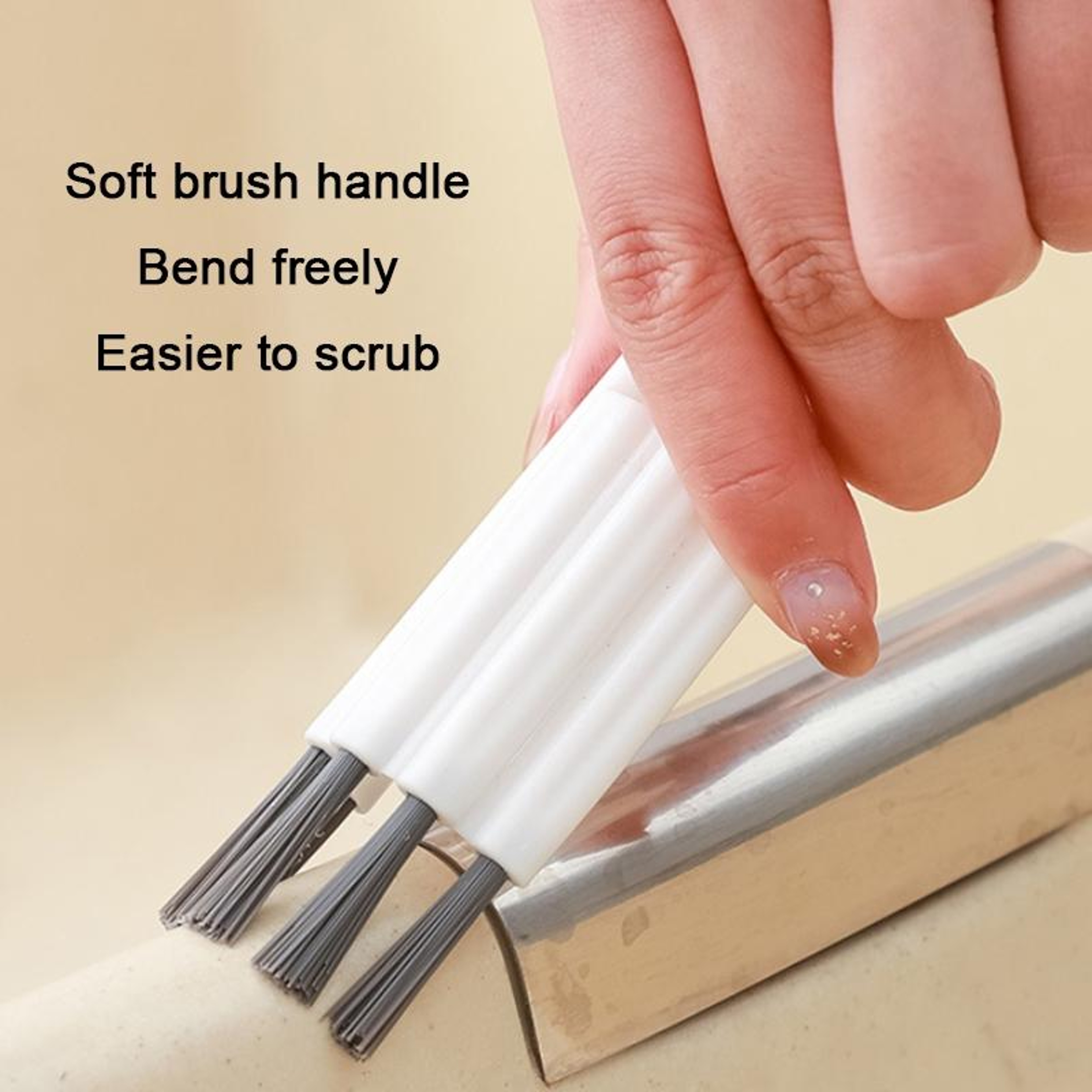 Bendable Grout Cleaning Brush For Deep Crevice  Groove Cleaning Tool 3