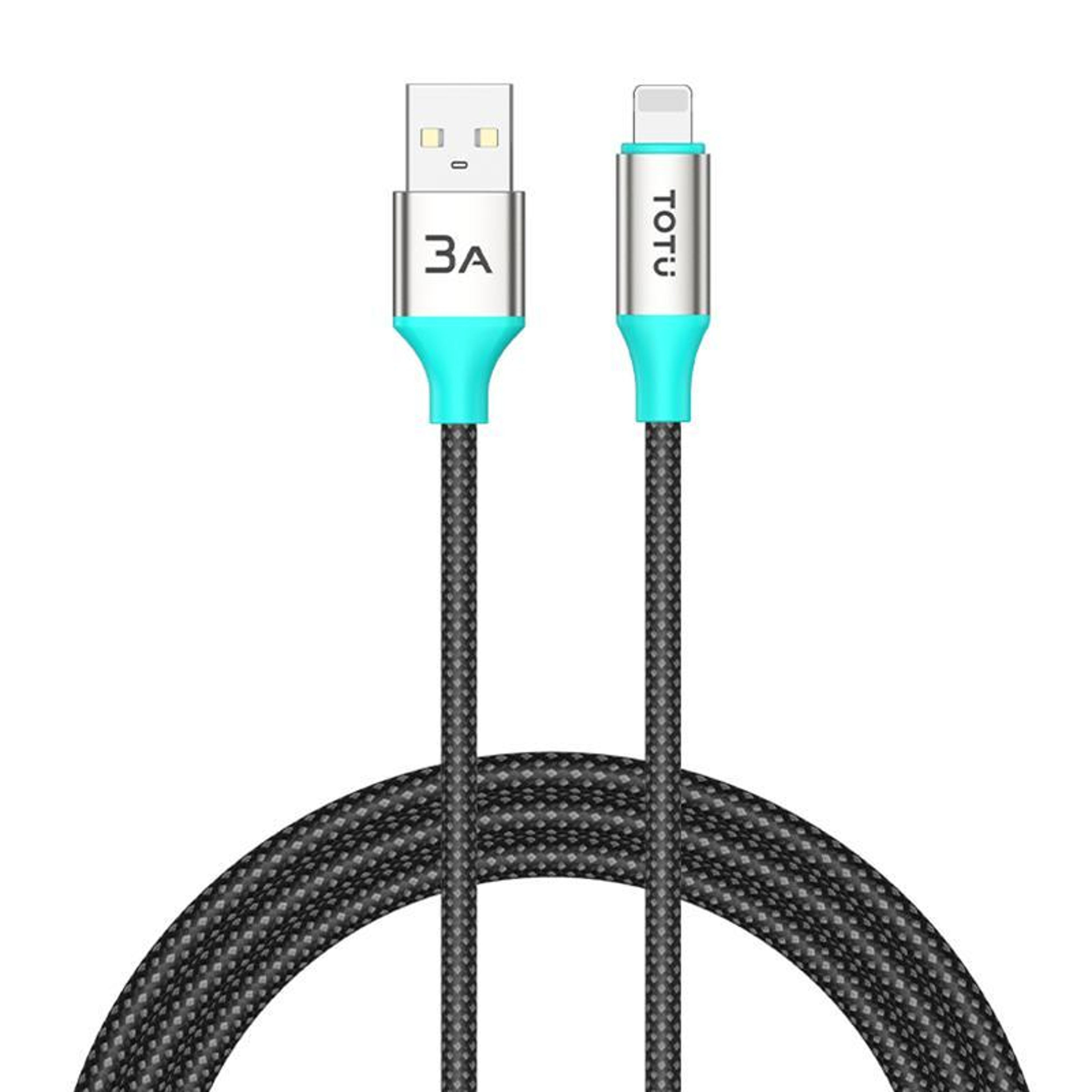 15W Fast Charging Cable Braided Aluminum Durable Data Sync Cord 1