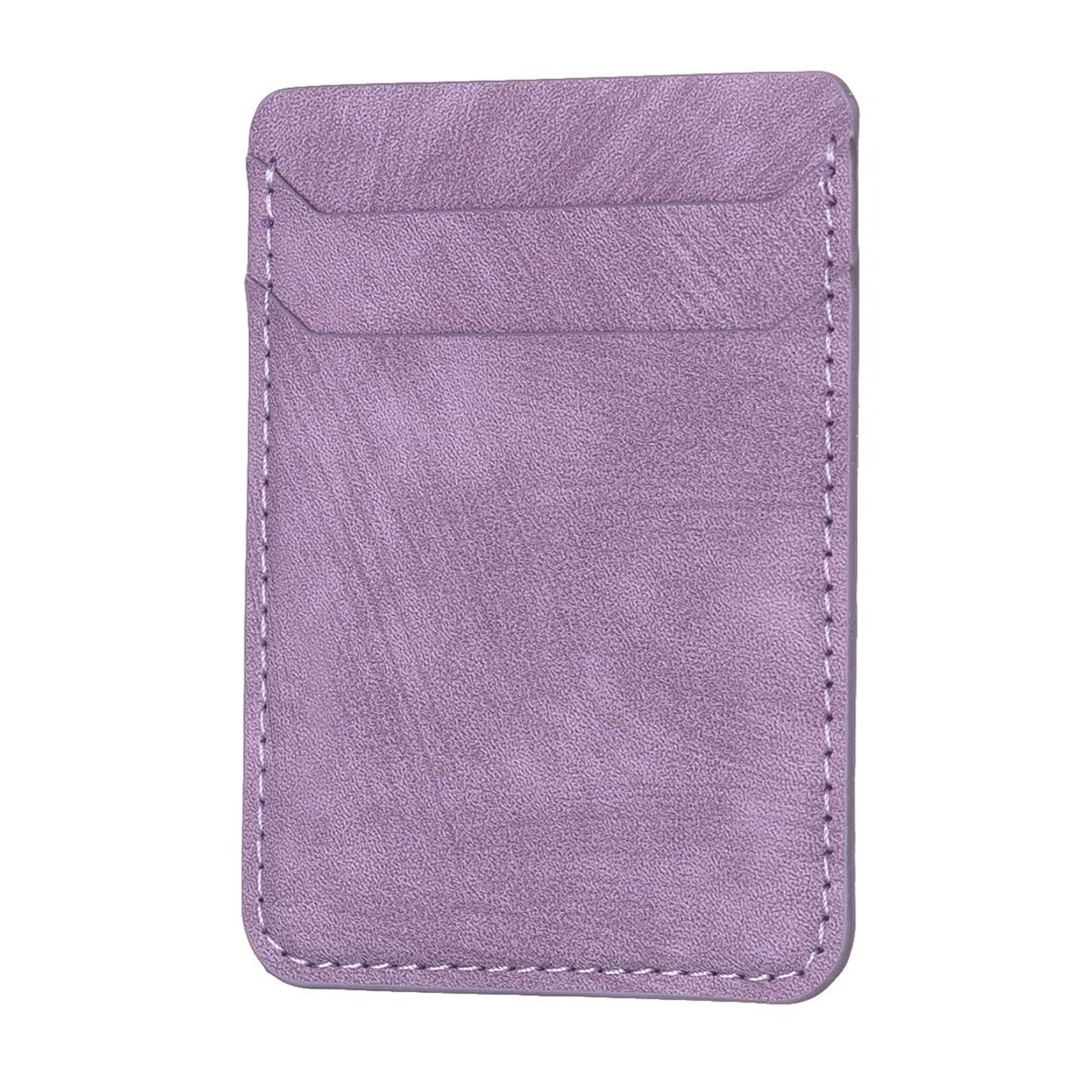 Slim PU Leather Phone Wallet Sticker With Multi Card Slots StickOn Card Holder 8