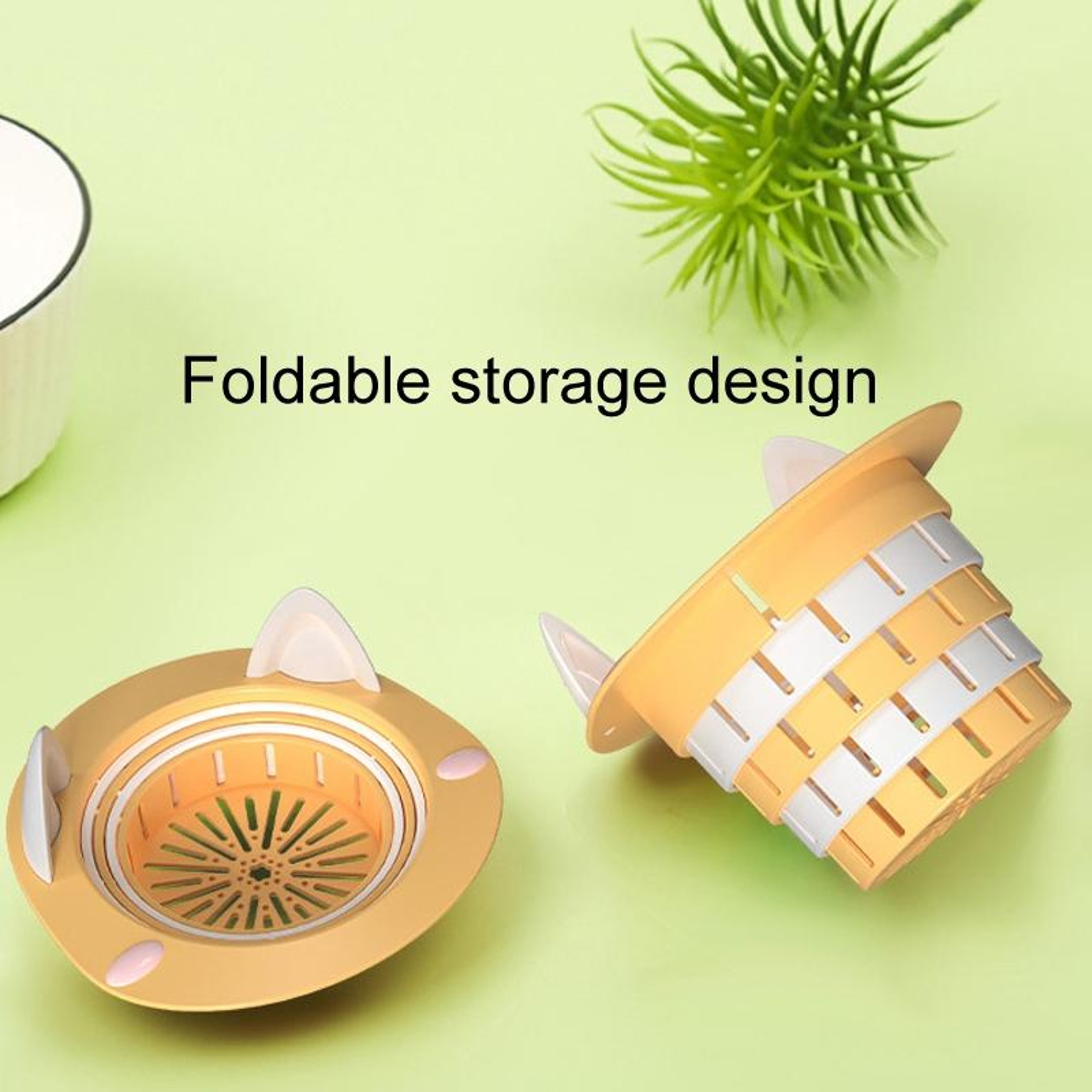 Foldable Sink Drain Strainer Anti Clog Floor Drain Filter for Kitchen Waste – view 4