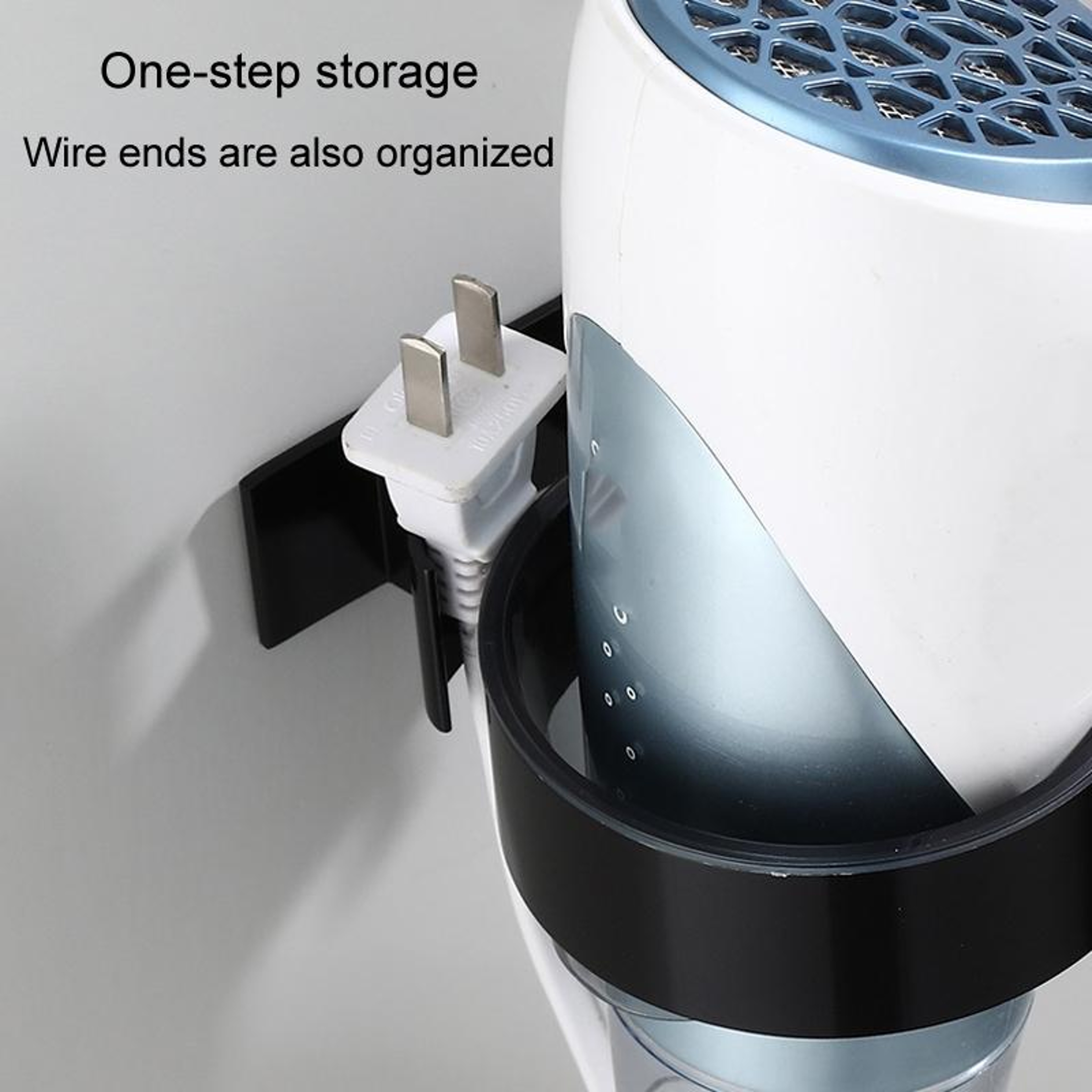 Hair Dryer Holder Wall Mounted Bathroom Organizer 5