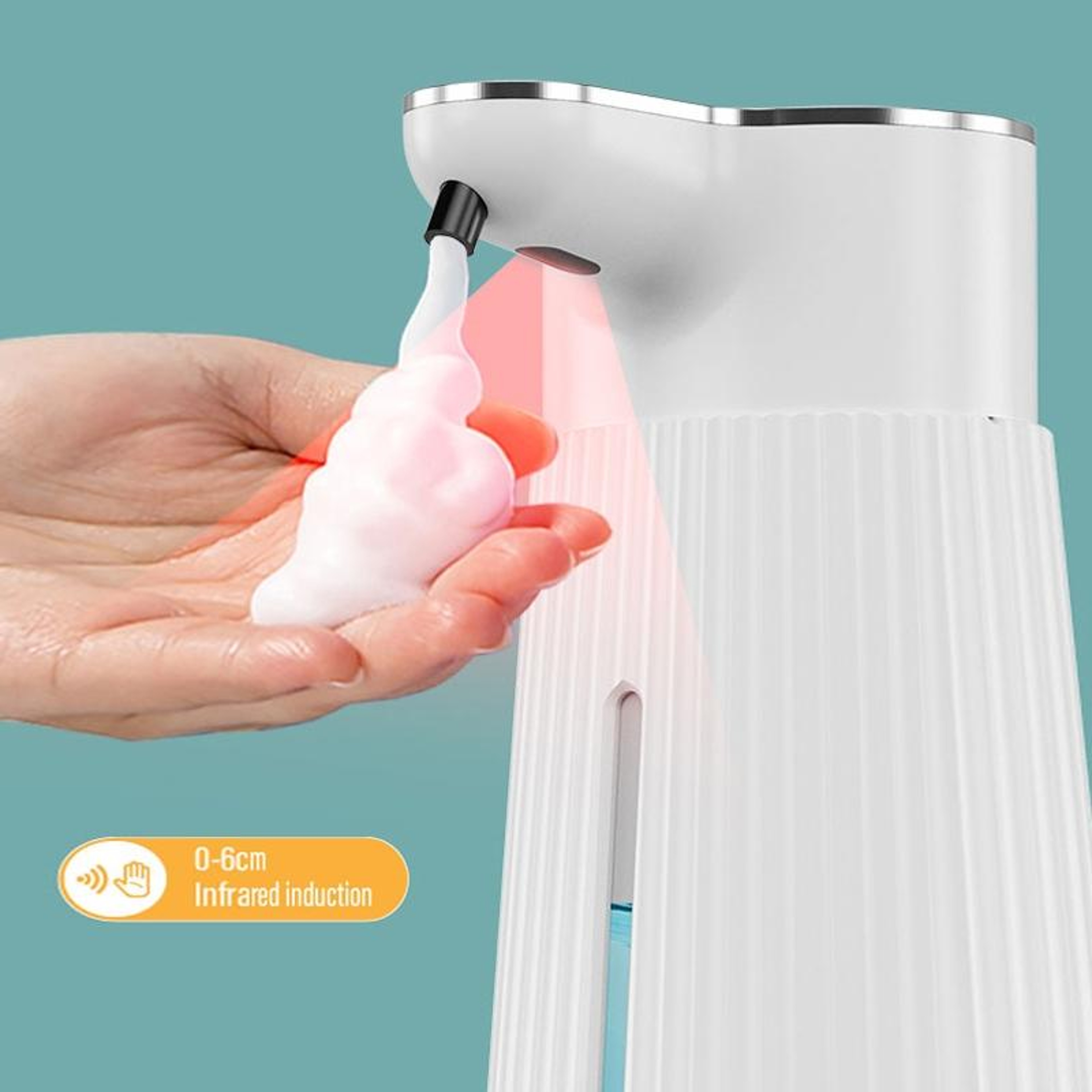 Touchless Automatic Foam Soap Dispenser Wall Mounted Rechargeable 2