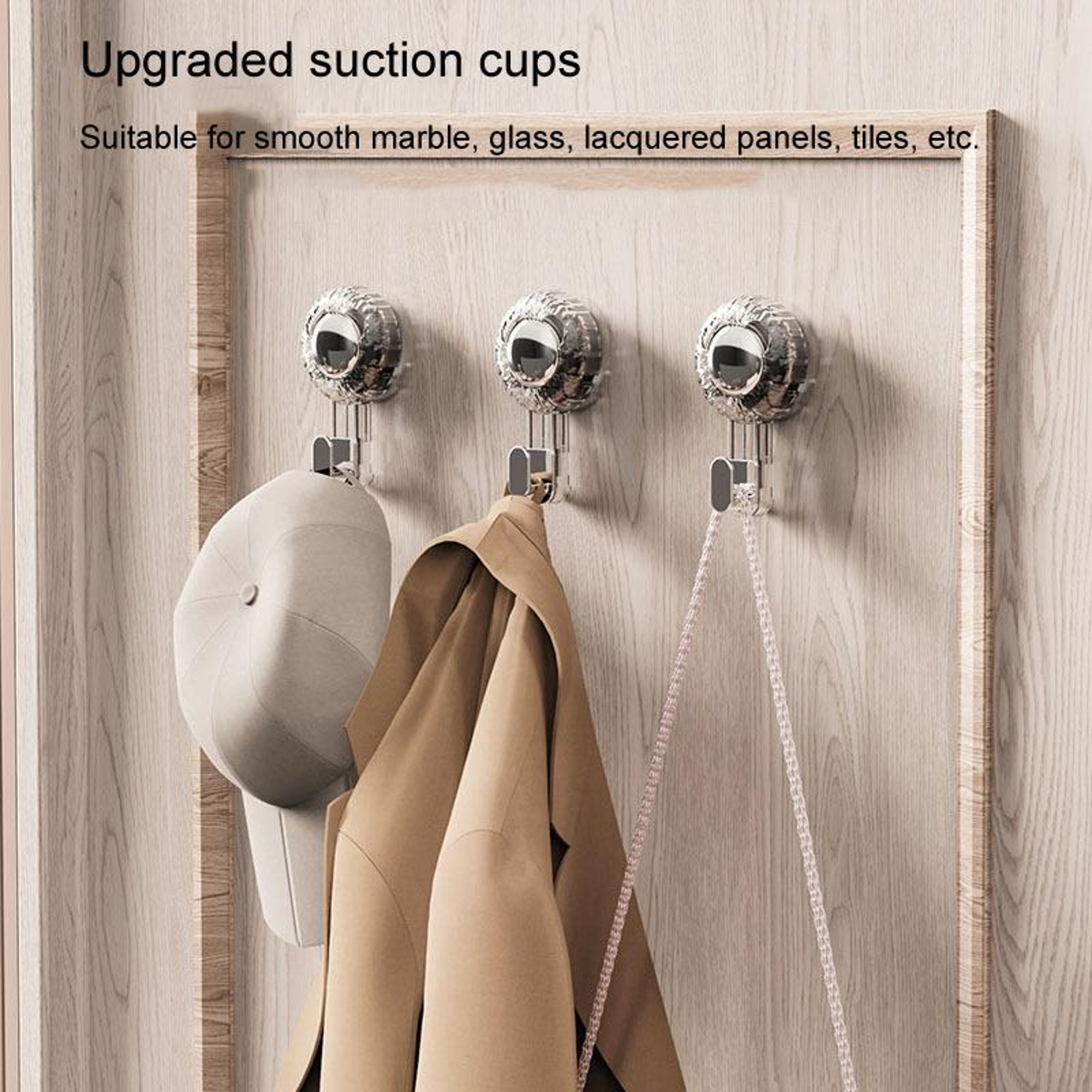Rotary Vacuum Suction Cup Hook No Drill Wall Hook Strong Traceless Bathroom Organizer – view 6