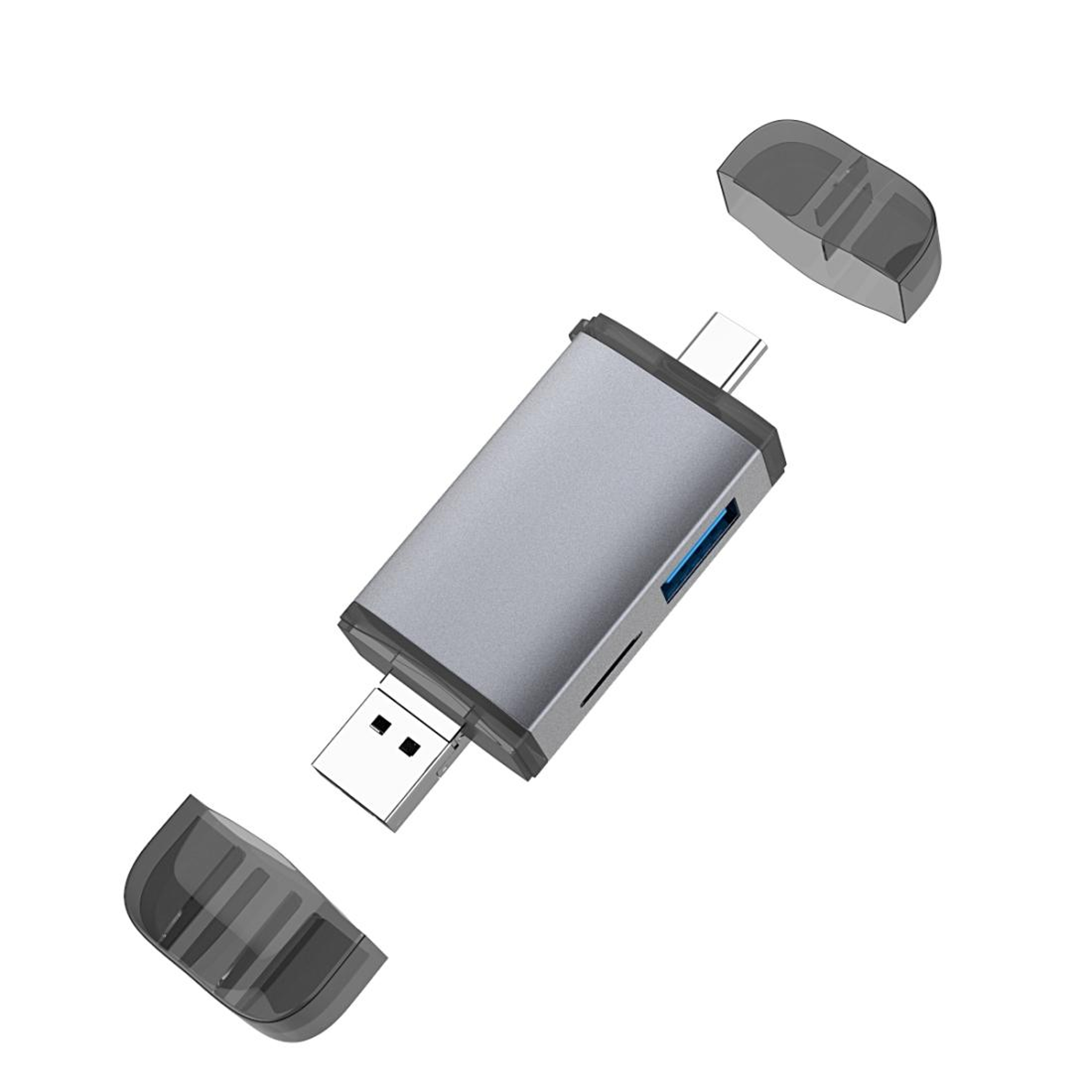 3 In 1 USB C OTG Card Reader For SD TF Micro USB Multi Device Adapter 0
