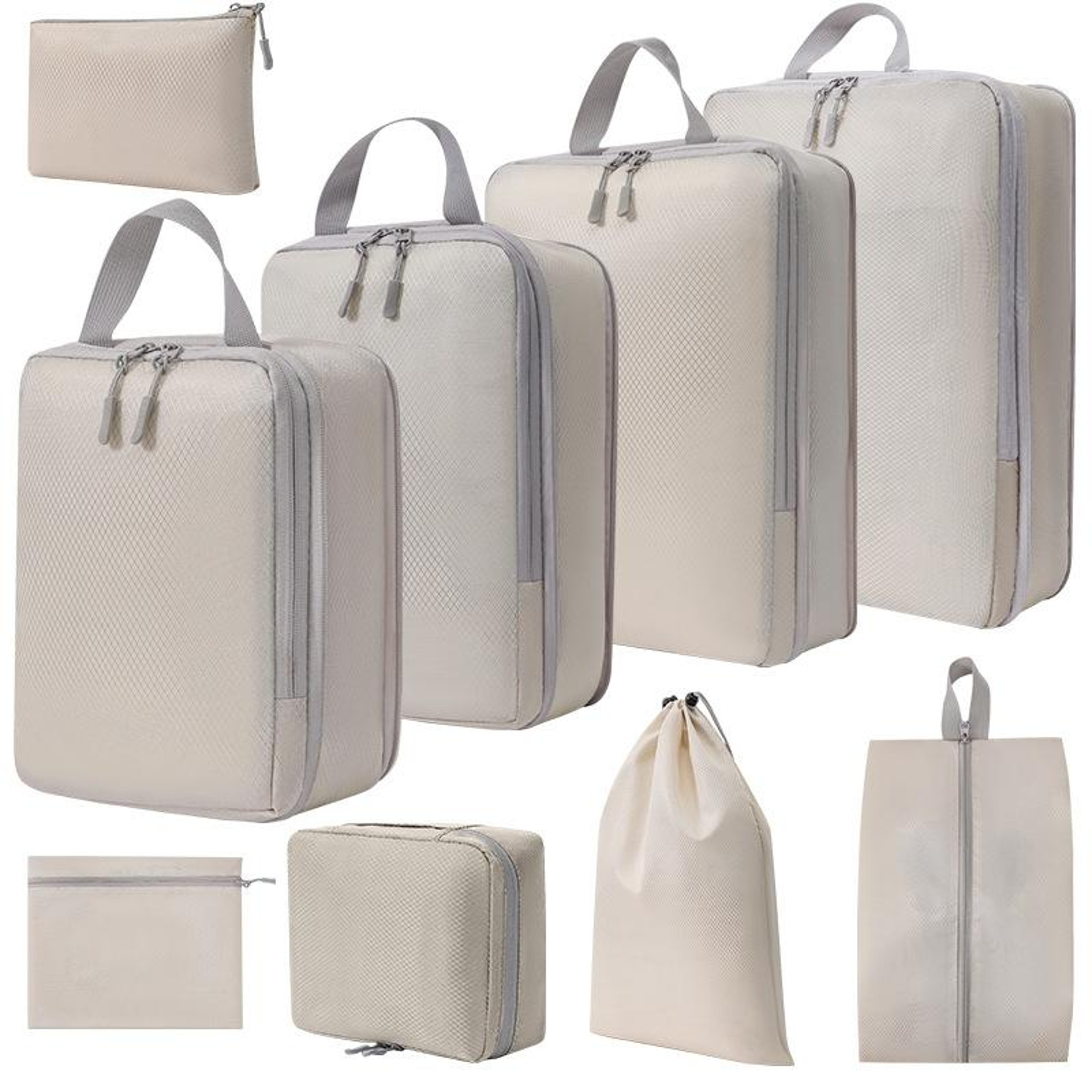 8 in 1 Compression Packing Cubes Set, Expandable Travel Organizer Bags for Smart Luggage Storage – view 16