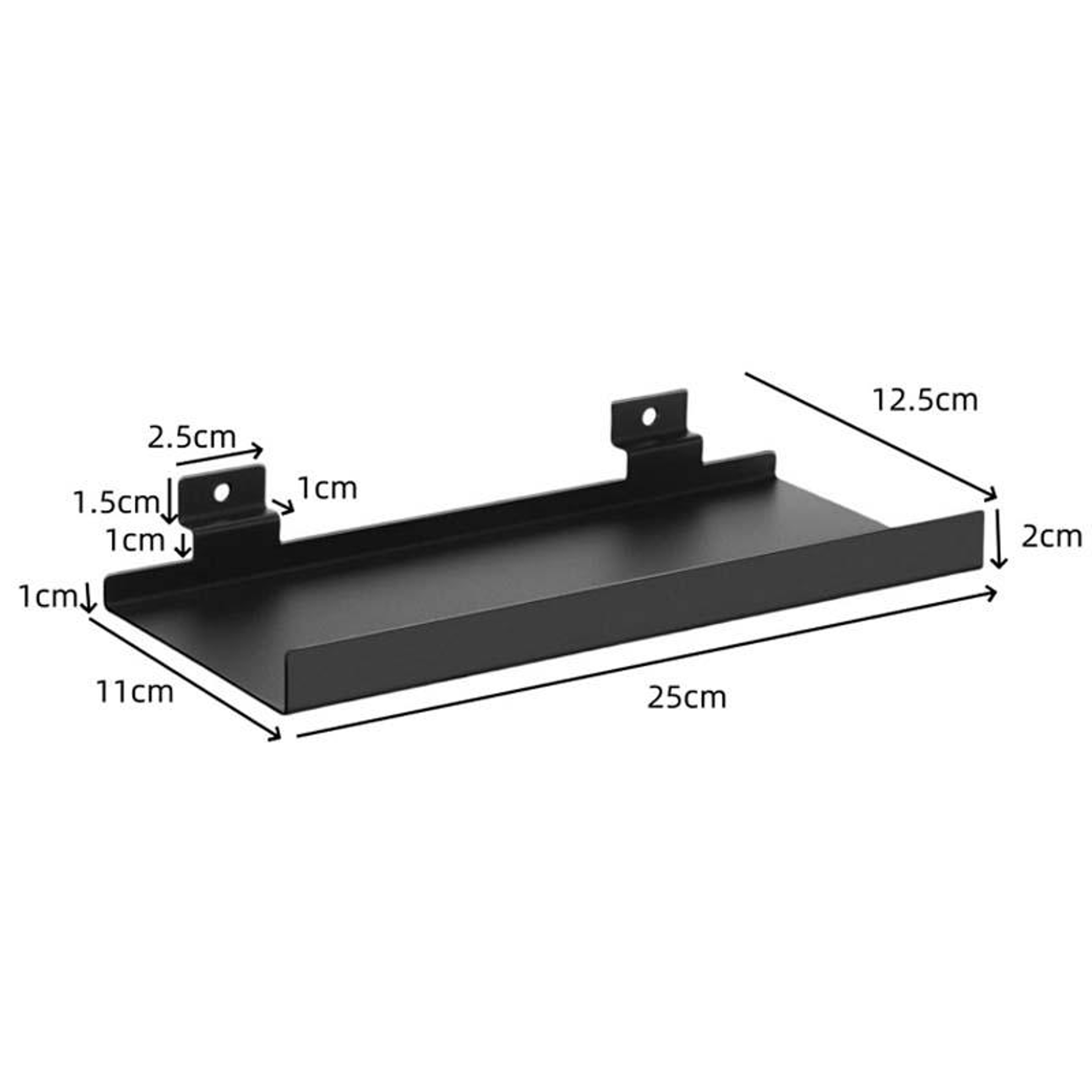 Minimalist Metal Wall Mounted Display Rack Shelf for Decorative Storage & Retail Display – view 3
