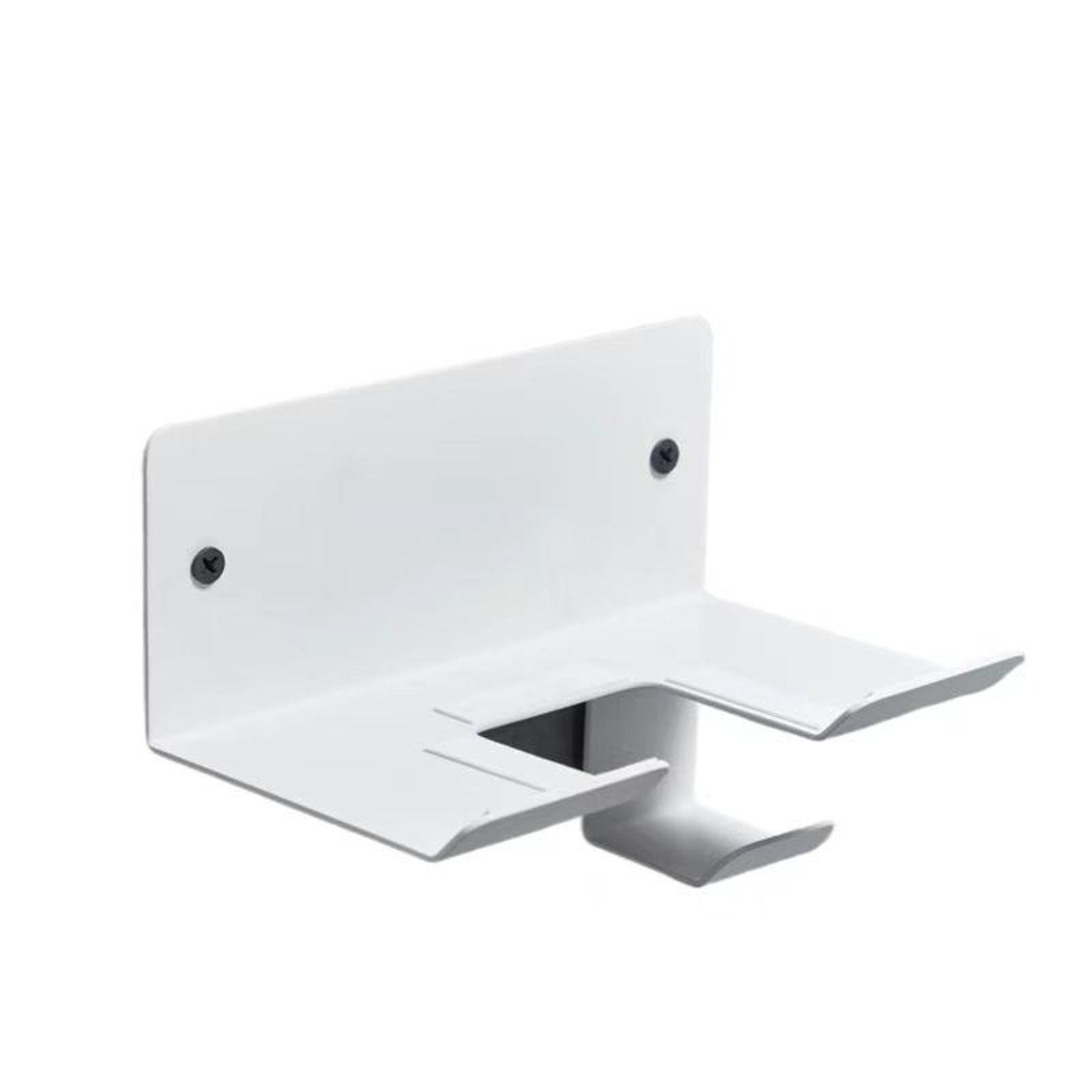 Wall Mounted Hair Dryer Holder with Cord Organizer for Bathroom Storage – view 1