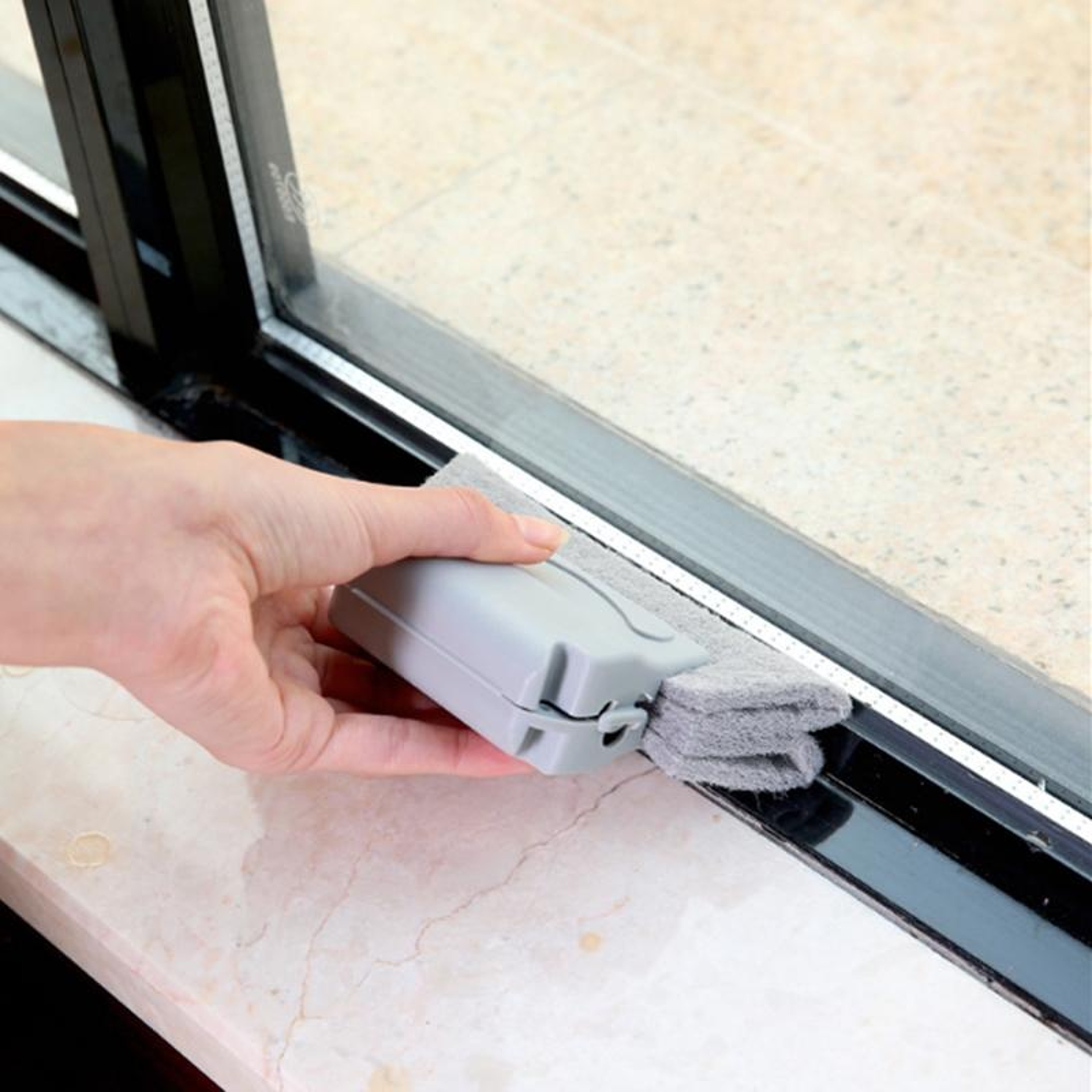 Window Groove Cleaning Brush Set  Crevice & Window Track Cleaner Tool for Home Cleaning – view 3