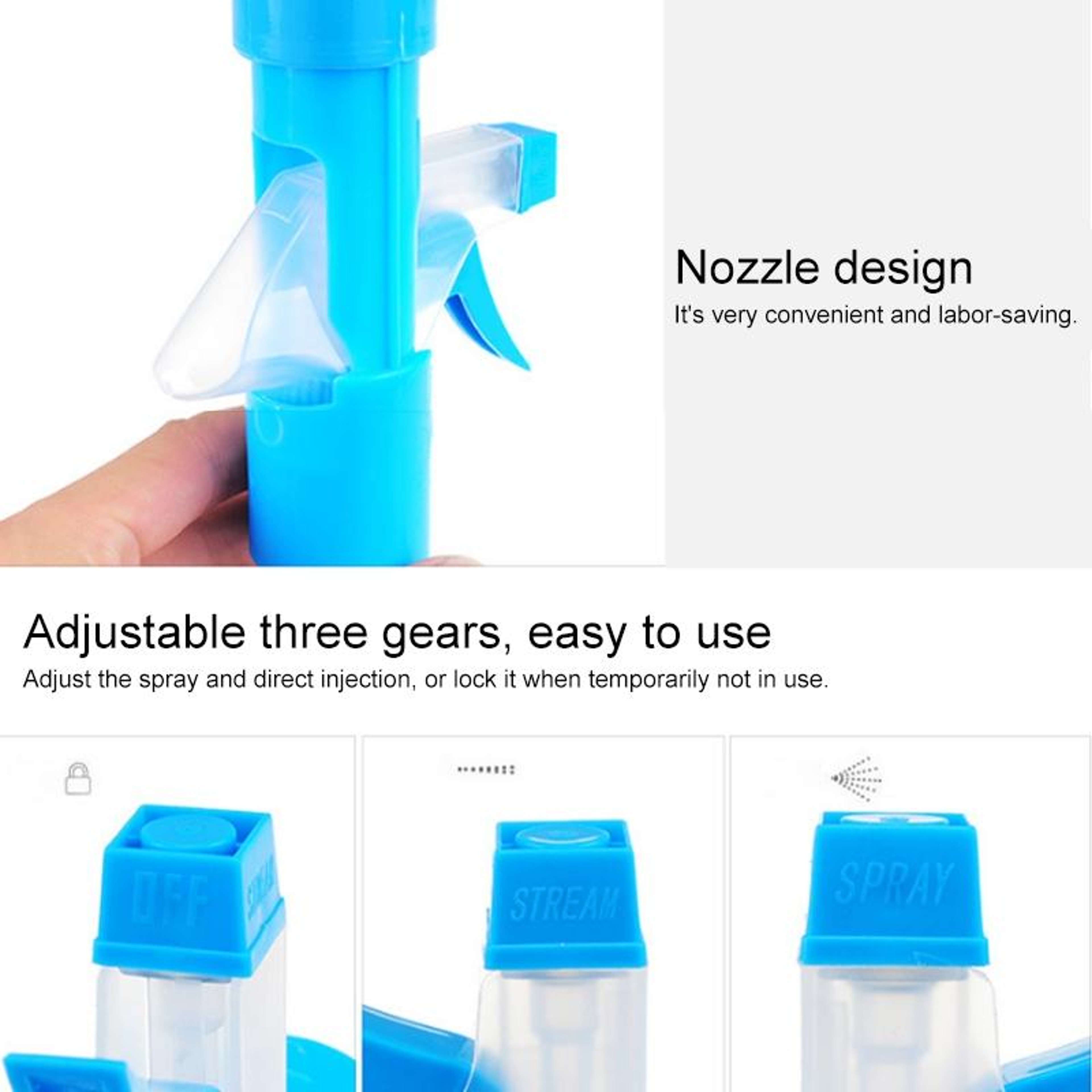 Multi-Functional Spray Window Cleaner with Double-Sided Glass Scraper & Squeegee Brush – view 4