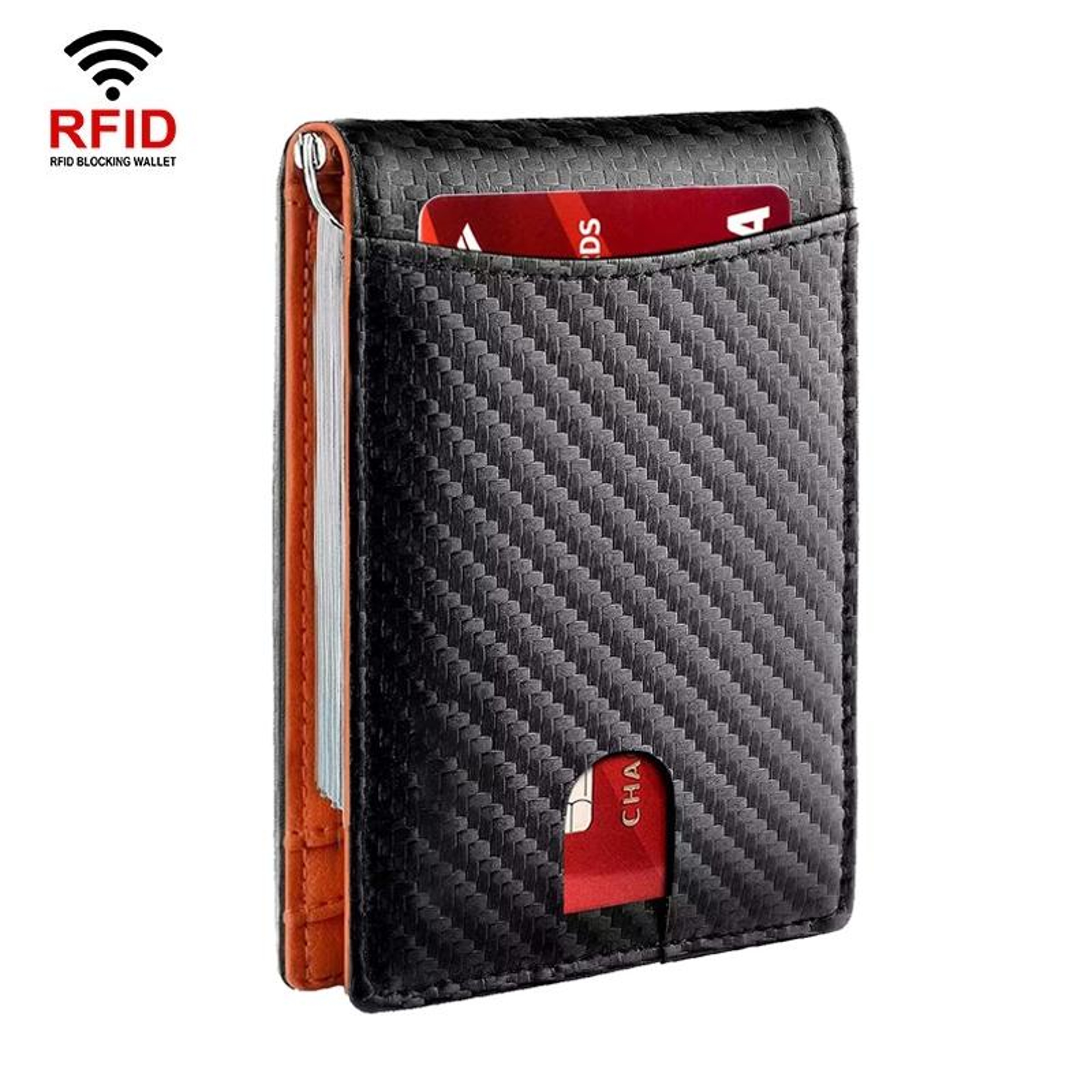 RFID Blocking Leather Card Holder Wallet with Coin Pocket Slim Anti-Theft Credit Card Wallet – view 12