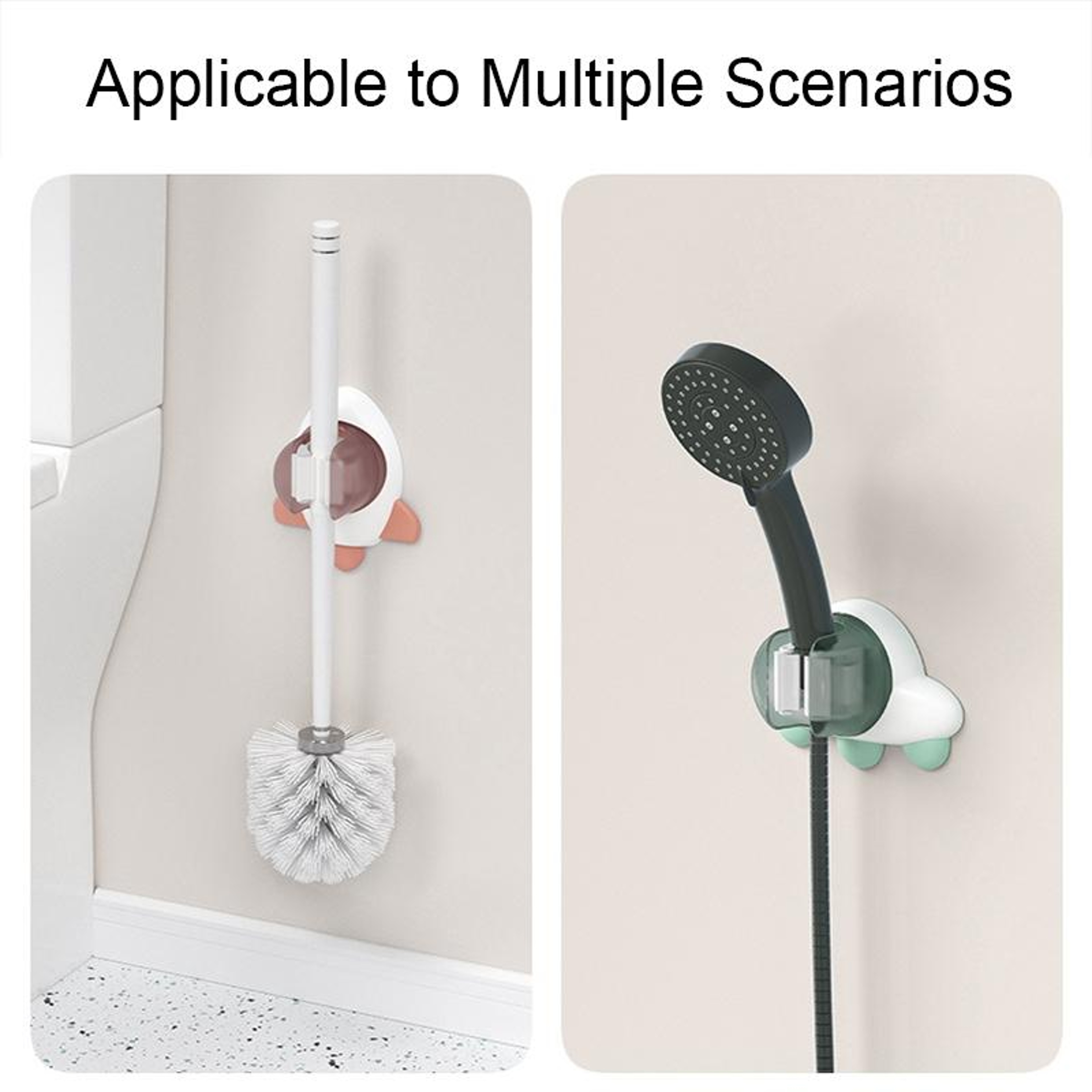 Cartoon Self Adhesive Mop Holder Wall Hook For Bathroom And Kitchen Storage 6