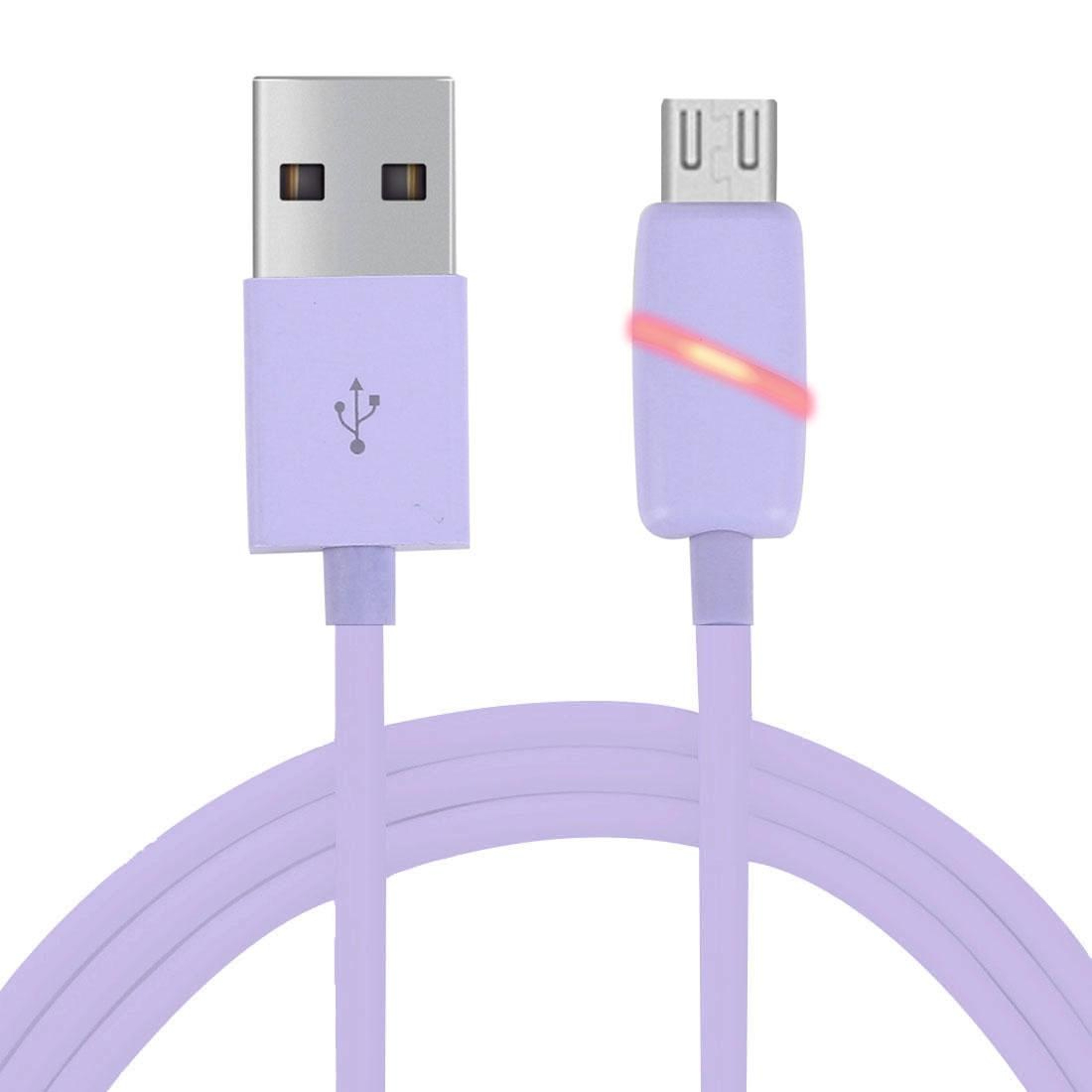 LED Micro USB Cable with Indicator Light & Bobbin Storage Case 1M Fast Charging Data Sync Cord – view 10
