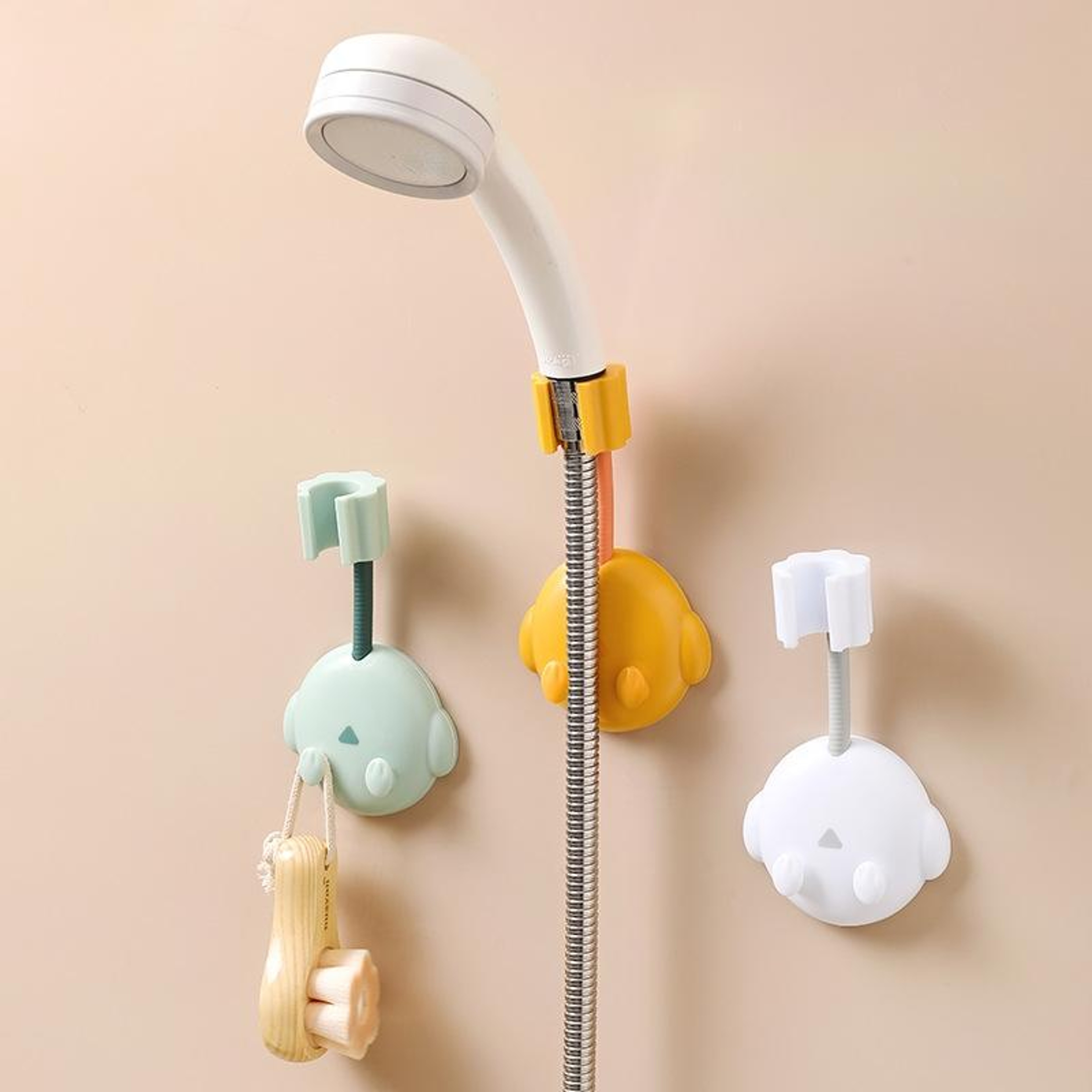 Adjustable Shower Holder Bracket Cartoon Design Universal Shower Hose Holder With 360 Rotation 0