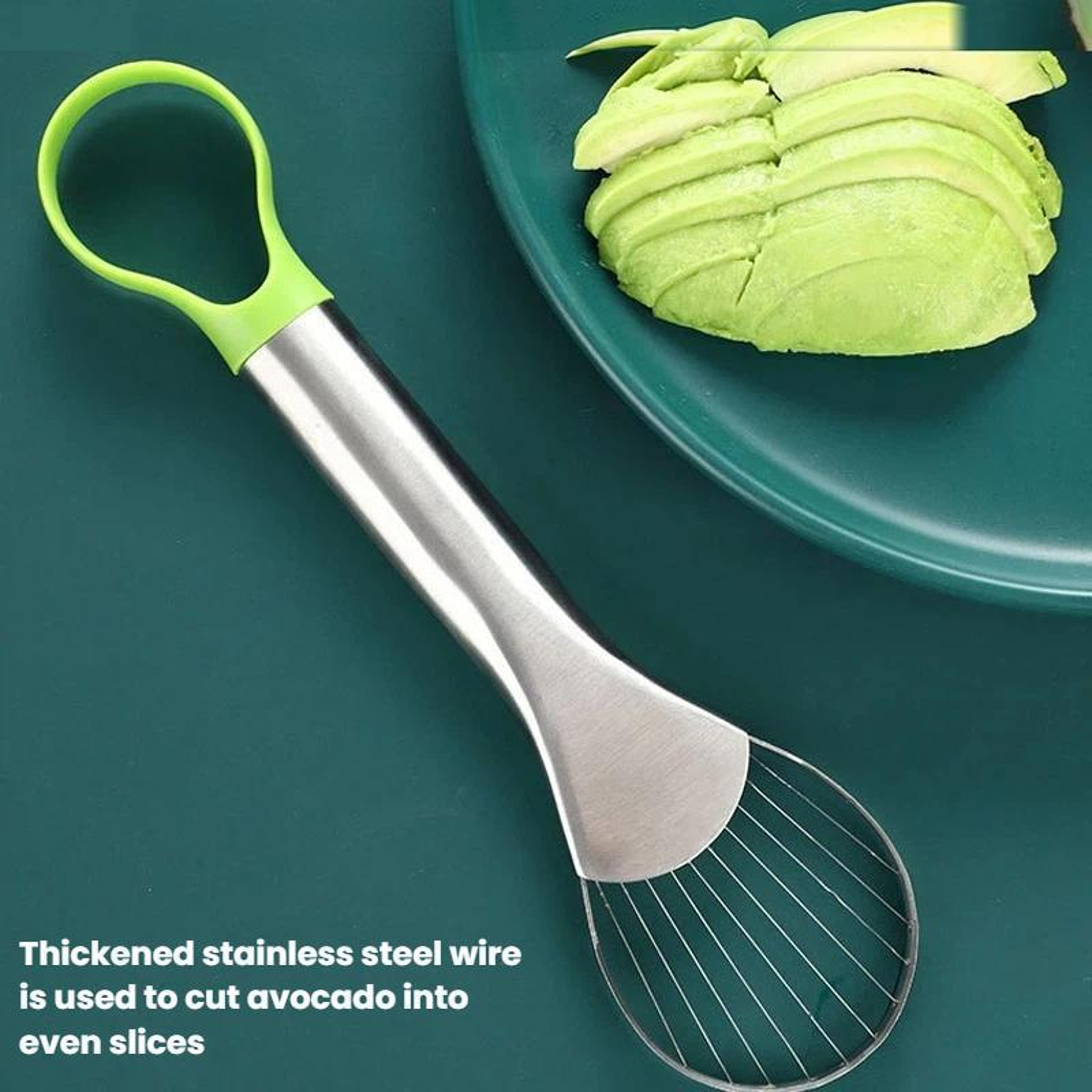Dual-Ended Stainless Steel Avocado Slicer – view 3