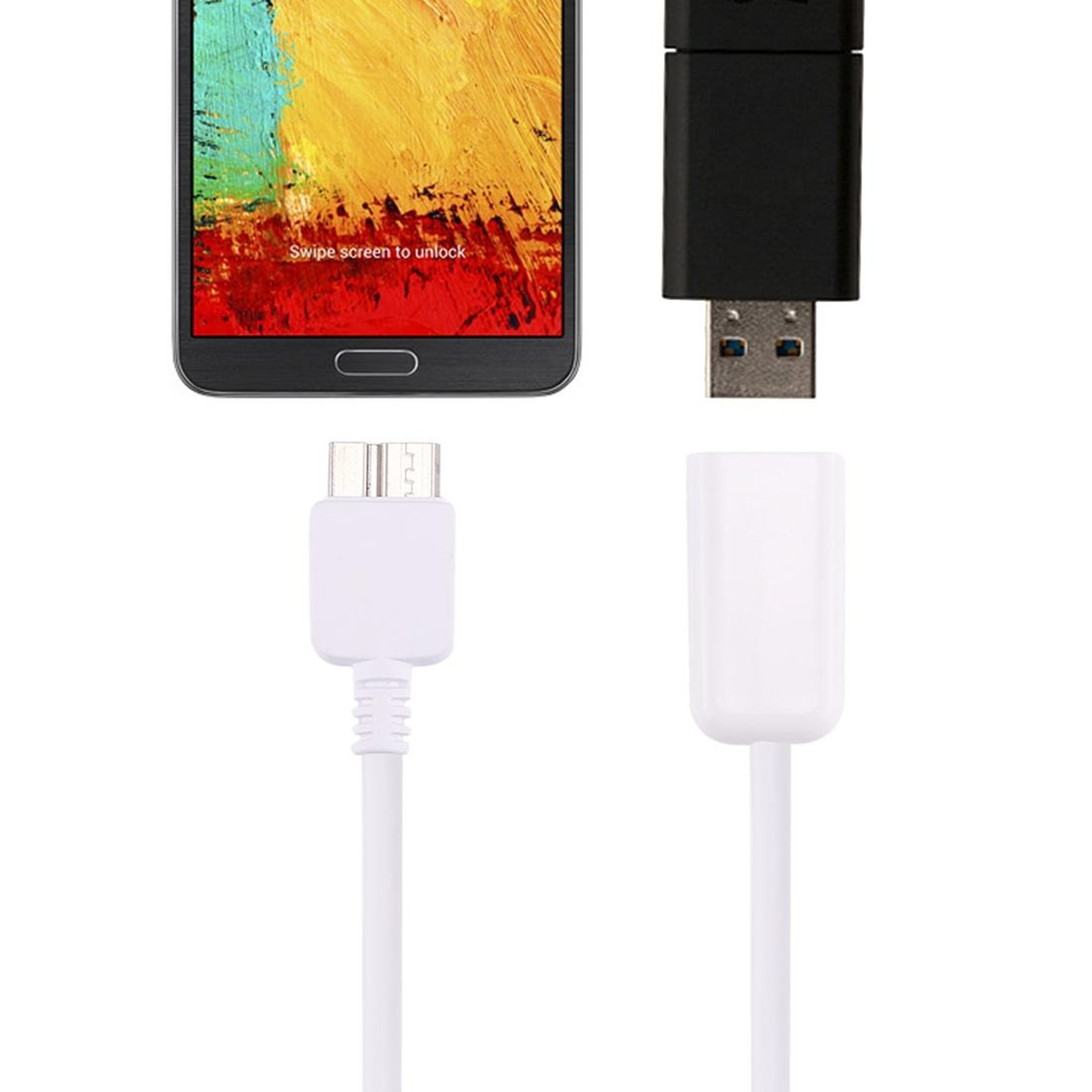 Micro USB OTG Adapter Cable USB 20 Female Converter For Smartphones  Tablets 0