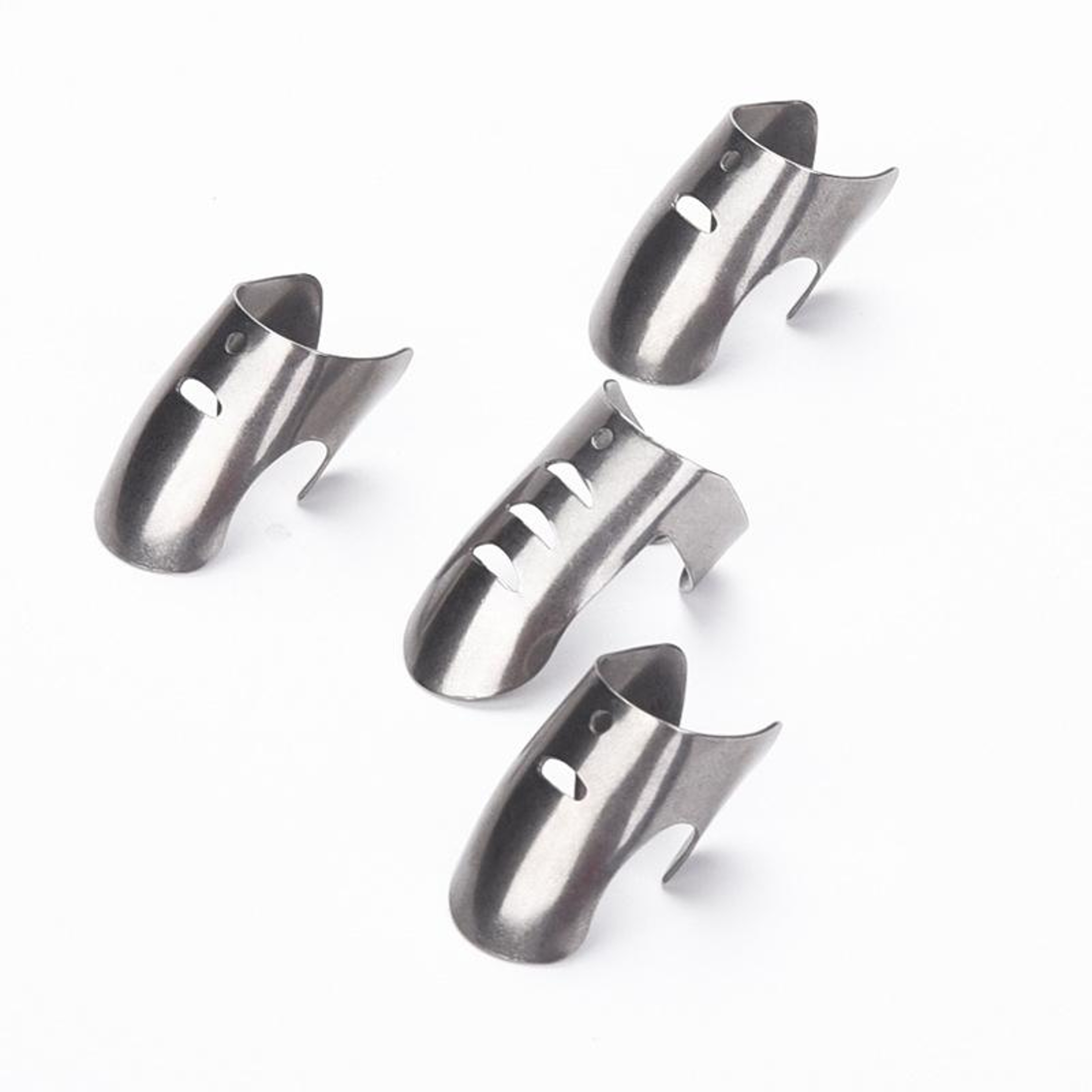 Adjustable Stainless Steel Finger Guard Set for Safe Slicing and Chopping – view 2