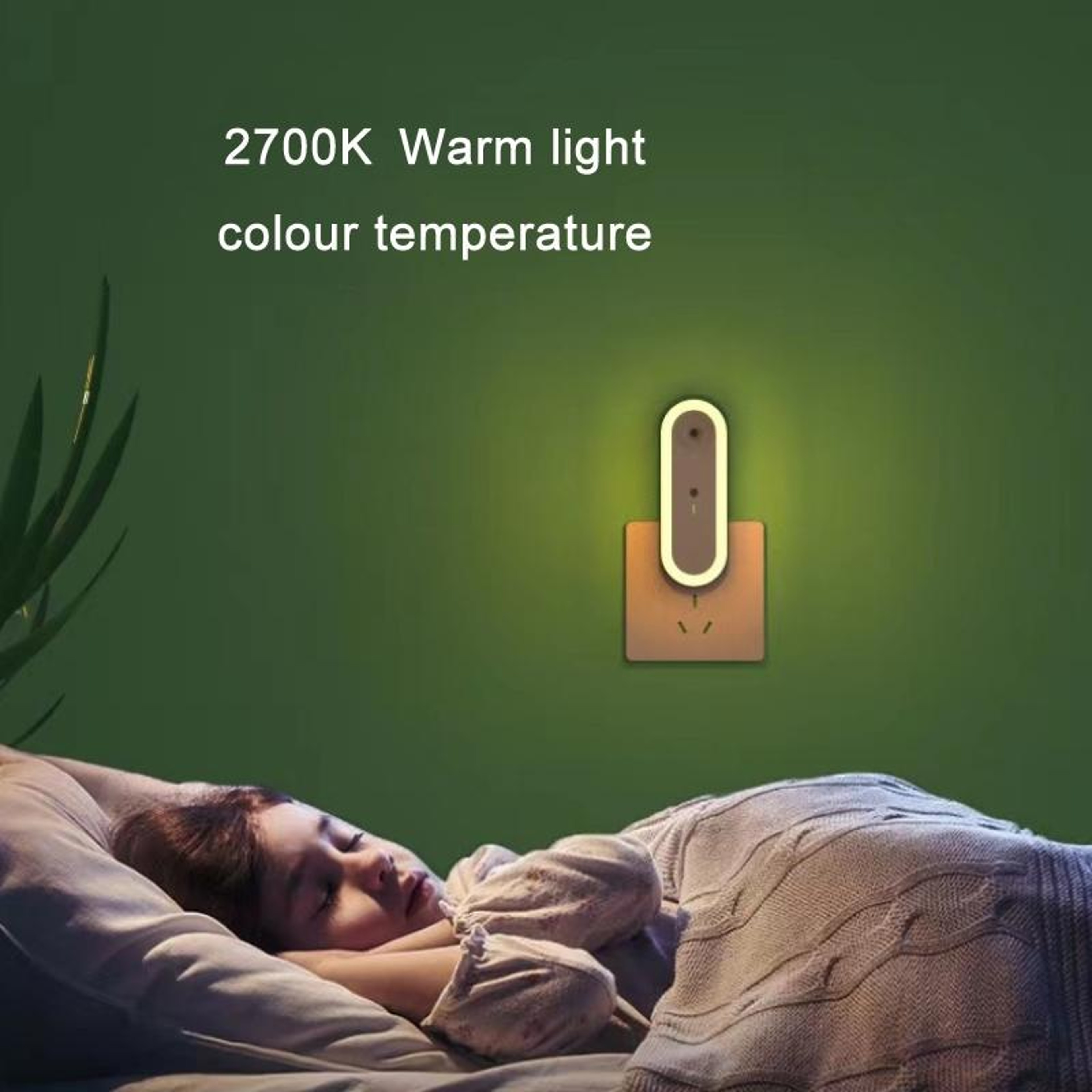 Negative Ion Air Purifier LED Night Light Intelligent Sensor Plugin Air Cleaner For Bedroom Sleep S 5