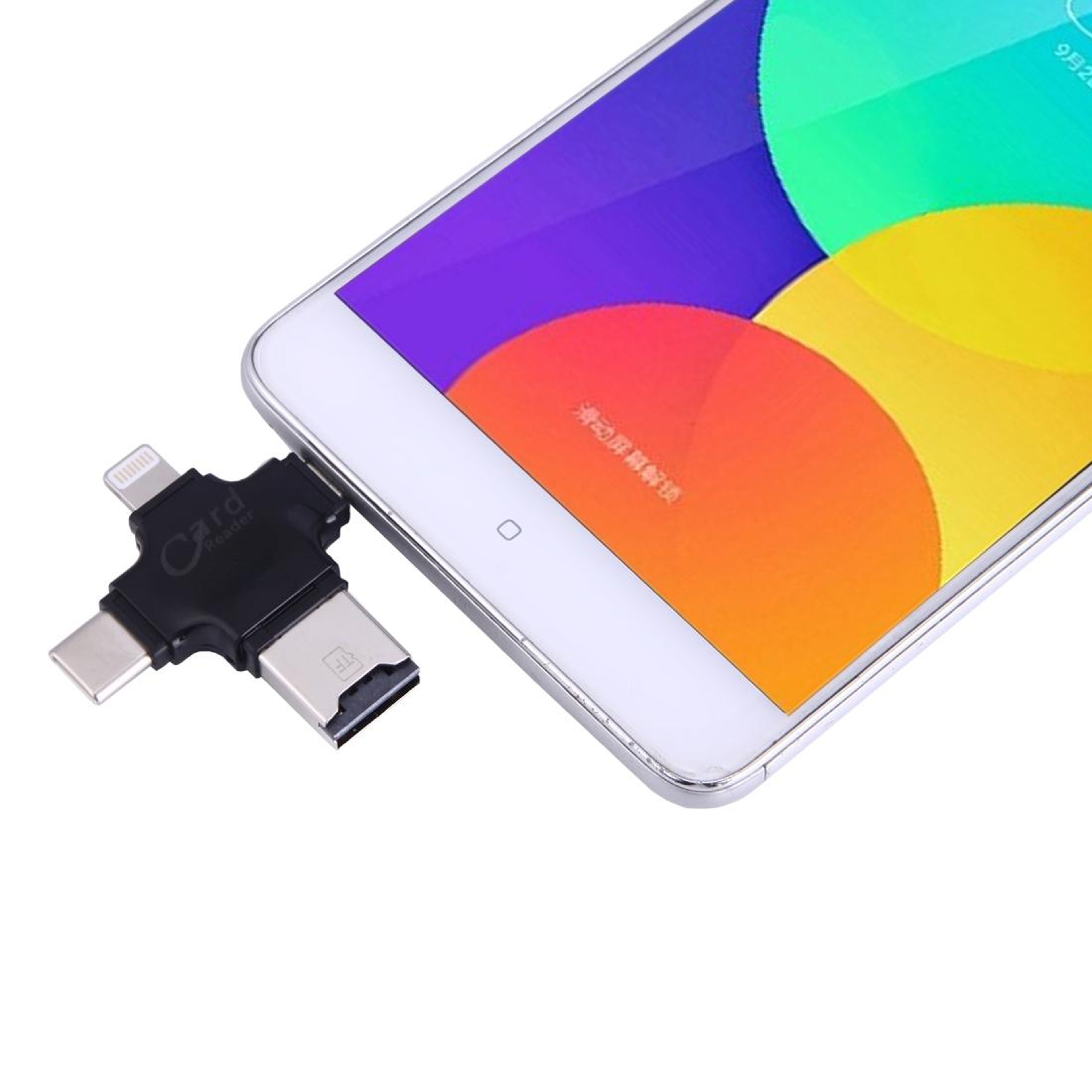 4 In 1 USB C Card Reader For IPhone Android Multi Port TF Memory Adapter 7
