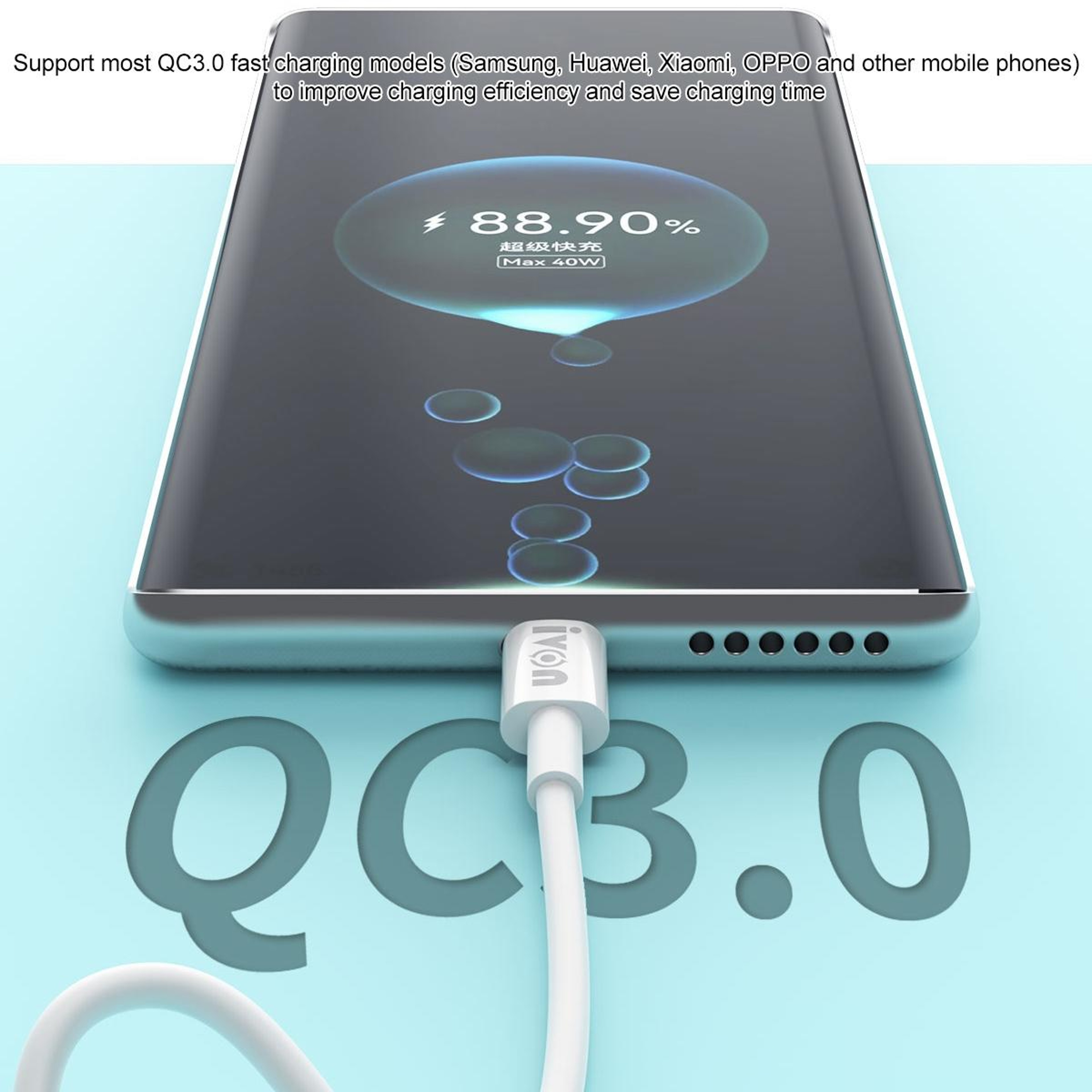 60W USB C to USB C Fast Charging Cable with 10Gbps Data Sync Durable PD Type C Cable – view 6
