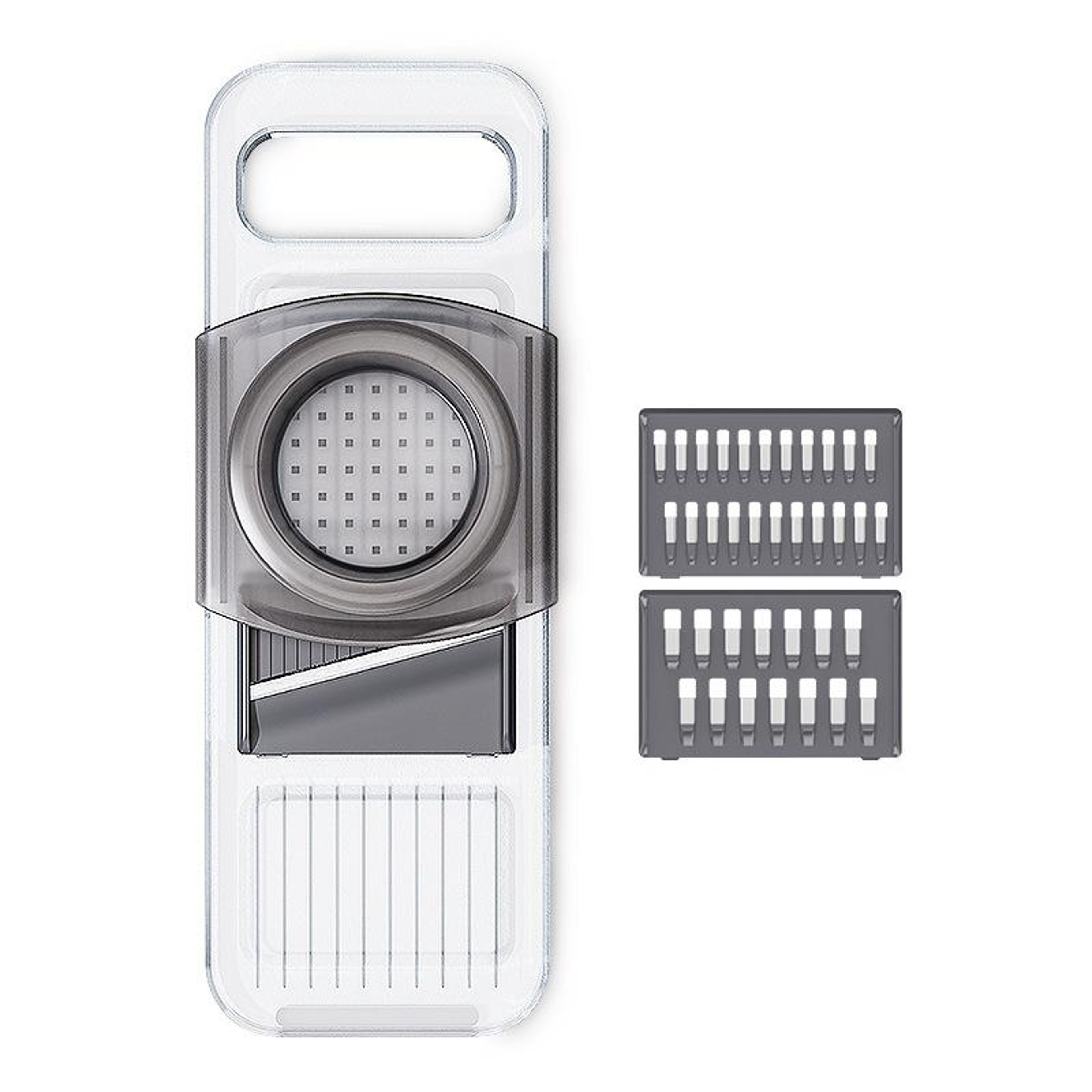 MultiFunction Potato Slicer Grater With Knives EasytoUse Kitchen Gadget In Gray 7