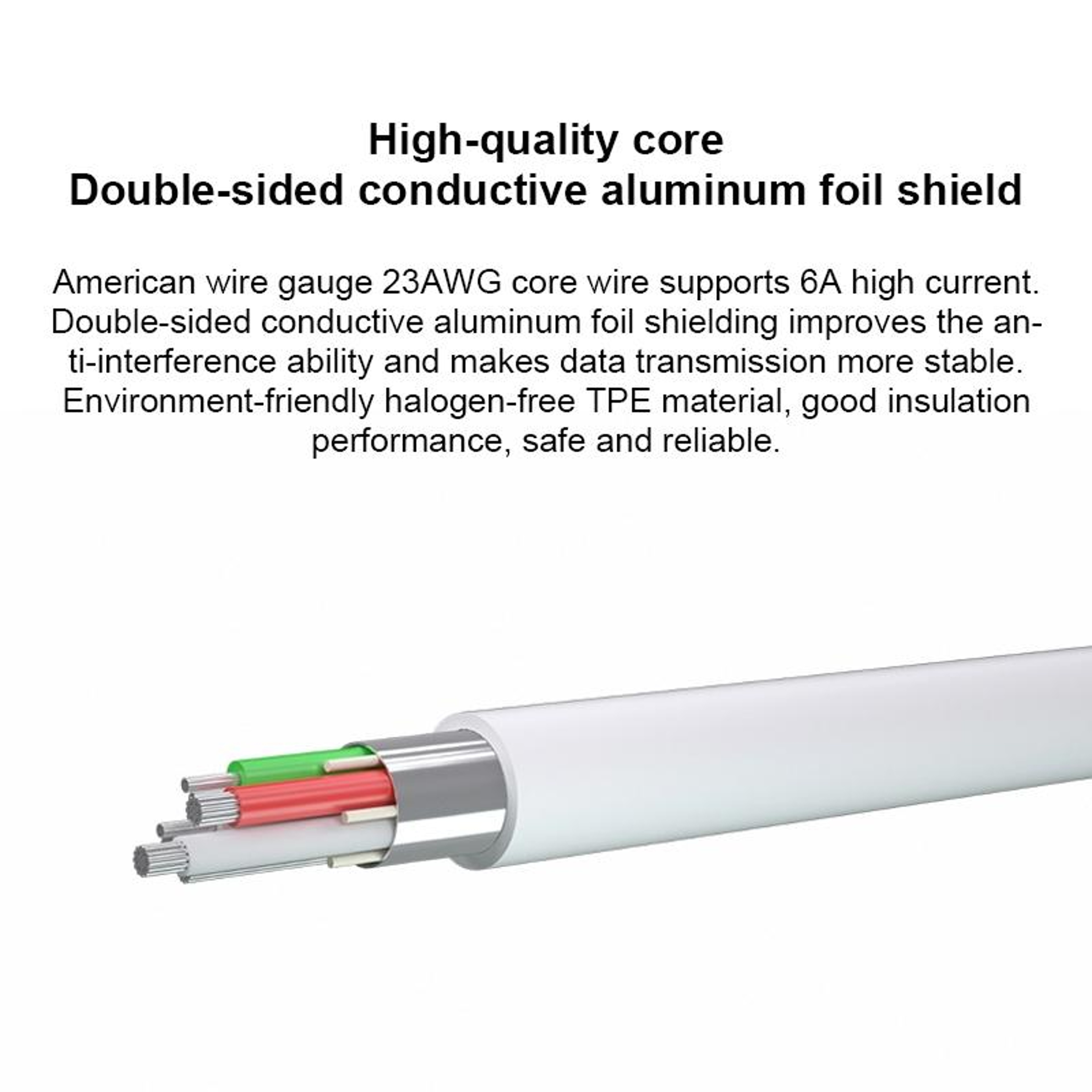 Huawei 6A USB C Fast Charging Cable Durable Type C Data Cable 2