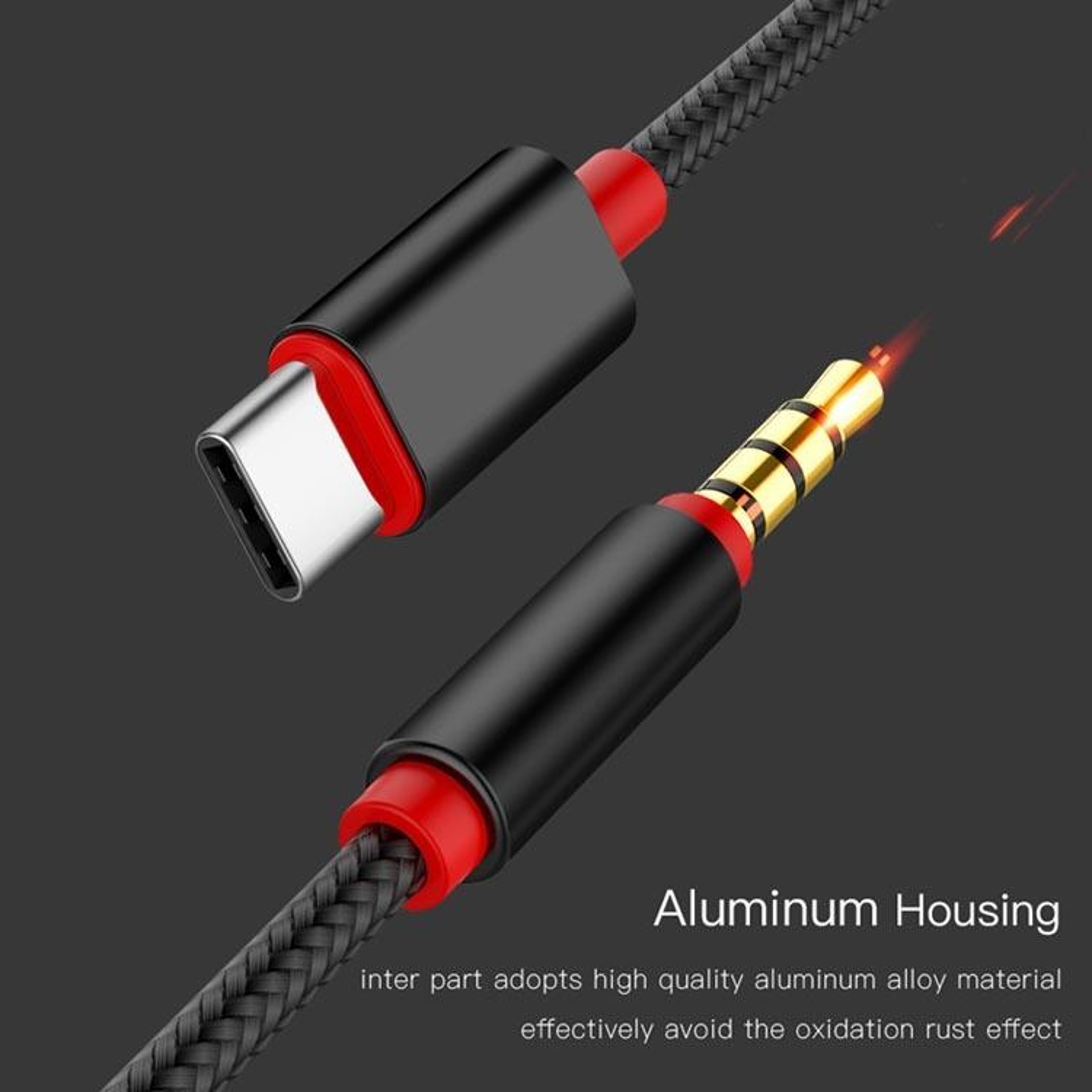 Type C To 35mm Audio Adapter Cable For Microphone Recording And Live Streaming 1