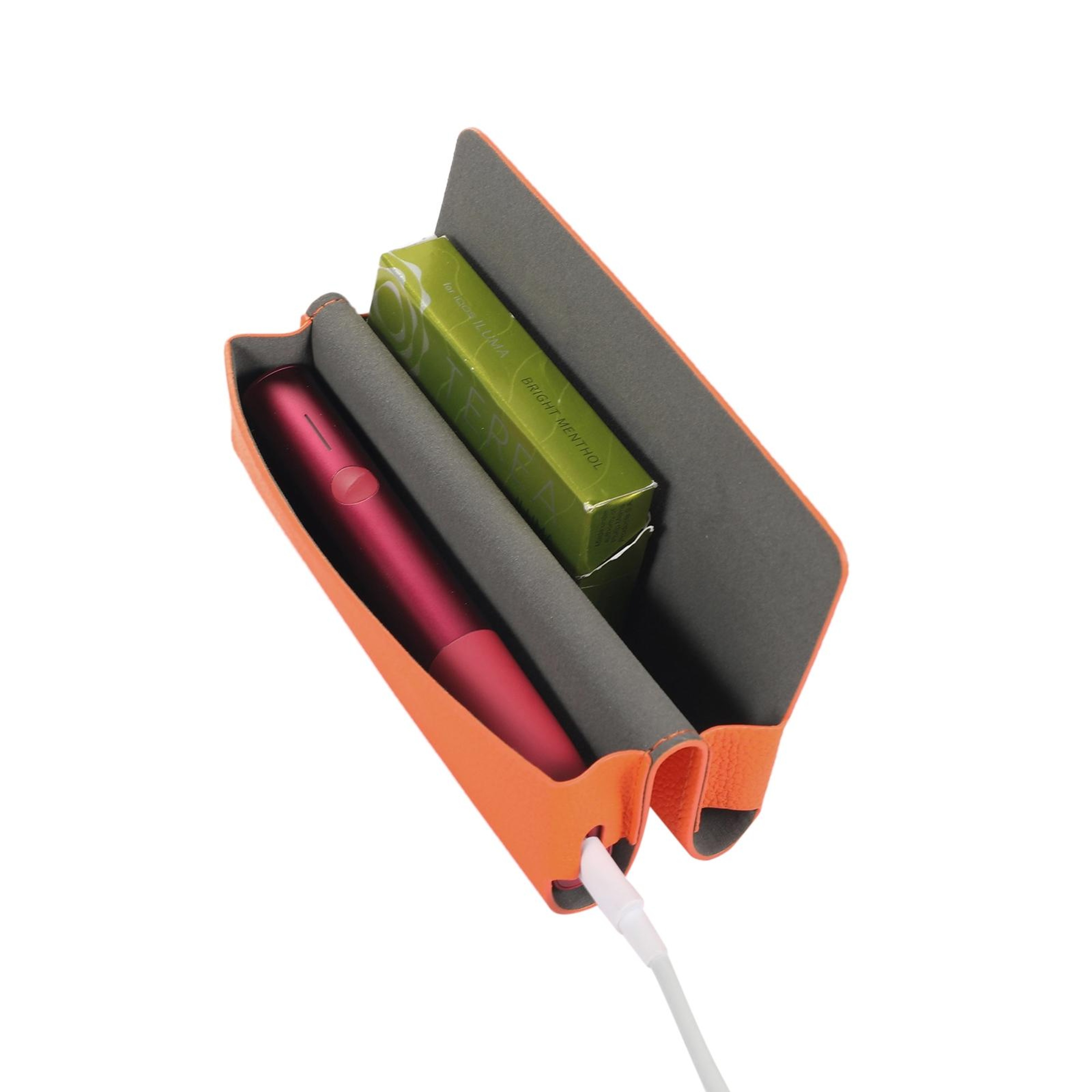 Premium Vape Carrying Case Leather Litchi Pattern Ecigarette Storage Bag With Protective Design 0