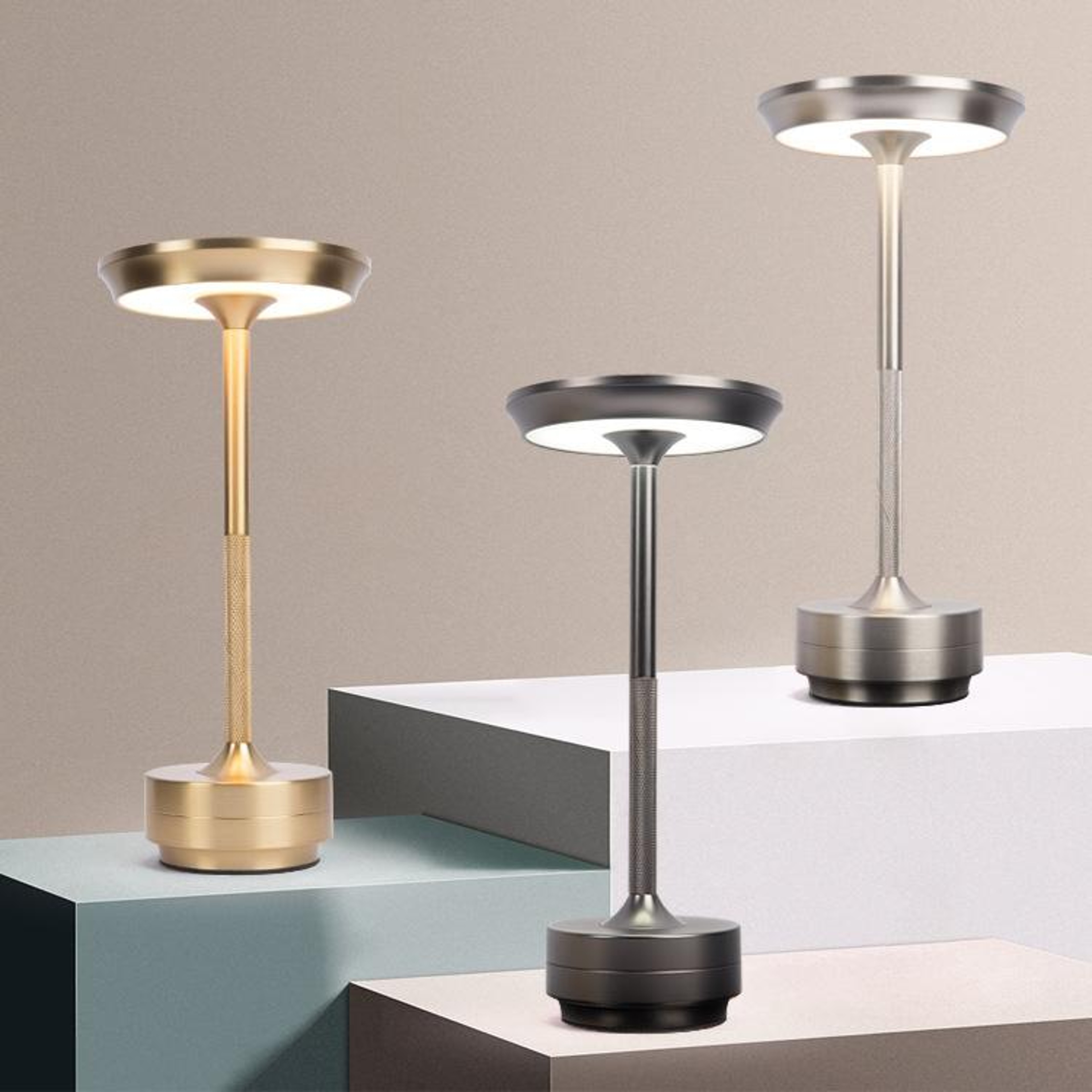 Rechargeable LED Desk Lamp With Touch Control Portable Night Light Bar 0