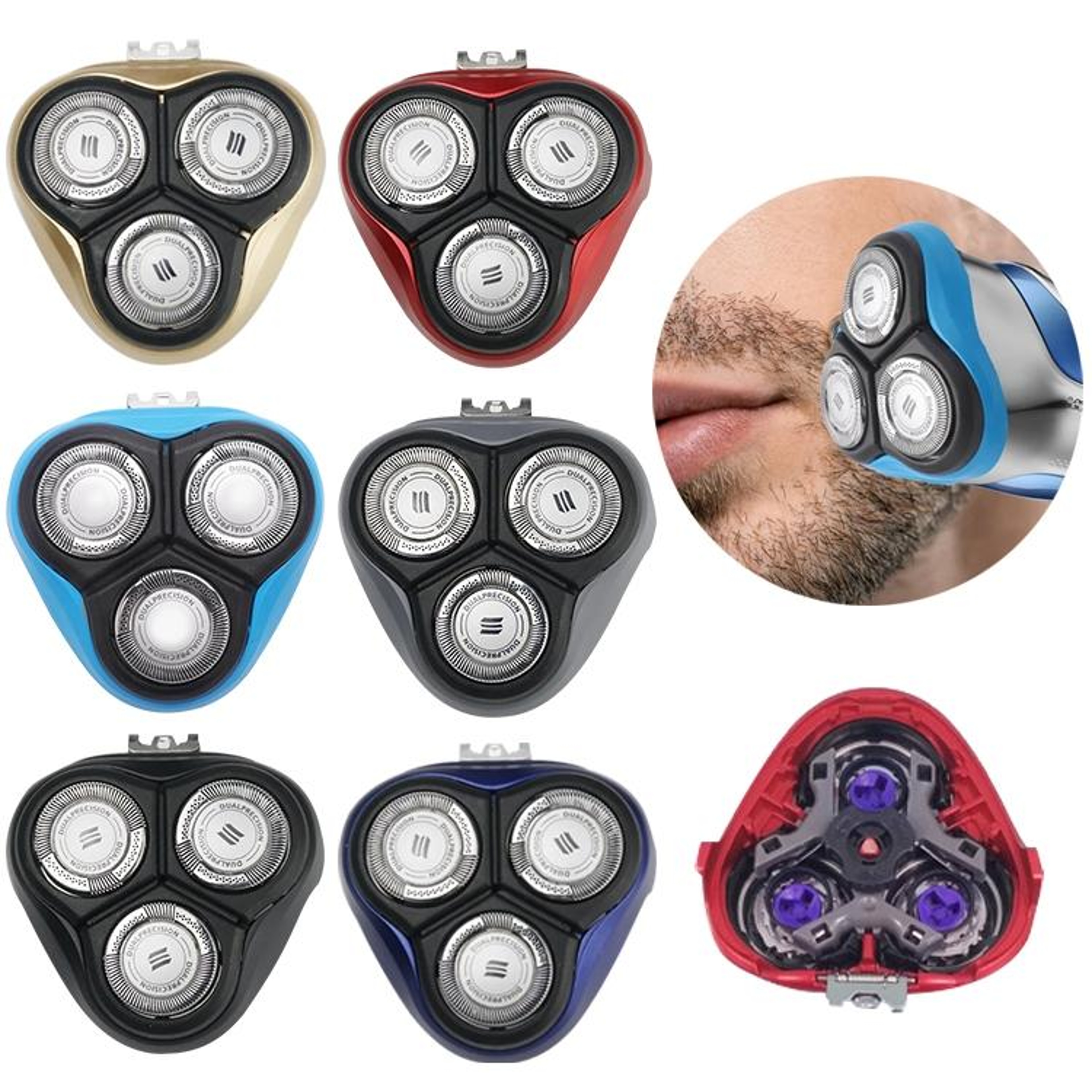 Philips HQ8 Replacement Shaving Head Kit For AT PT Series Electric Razor Blades 1