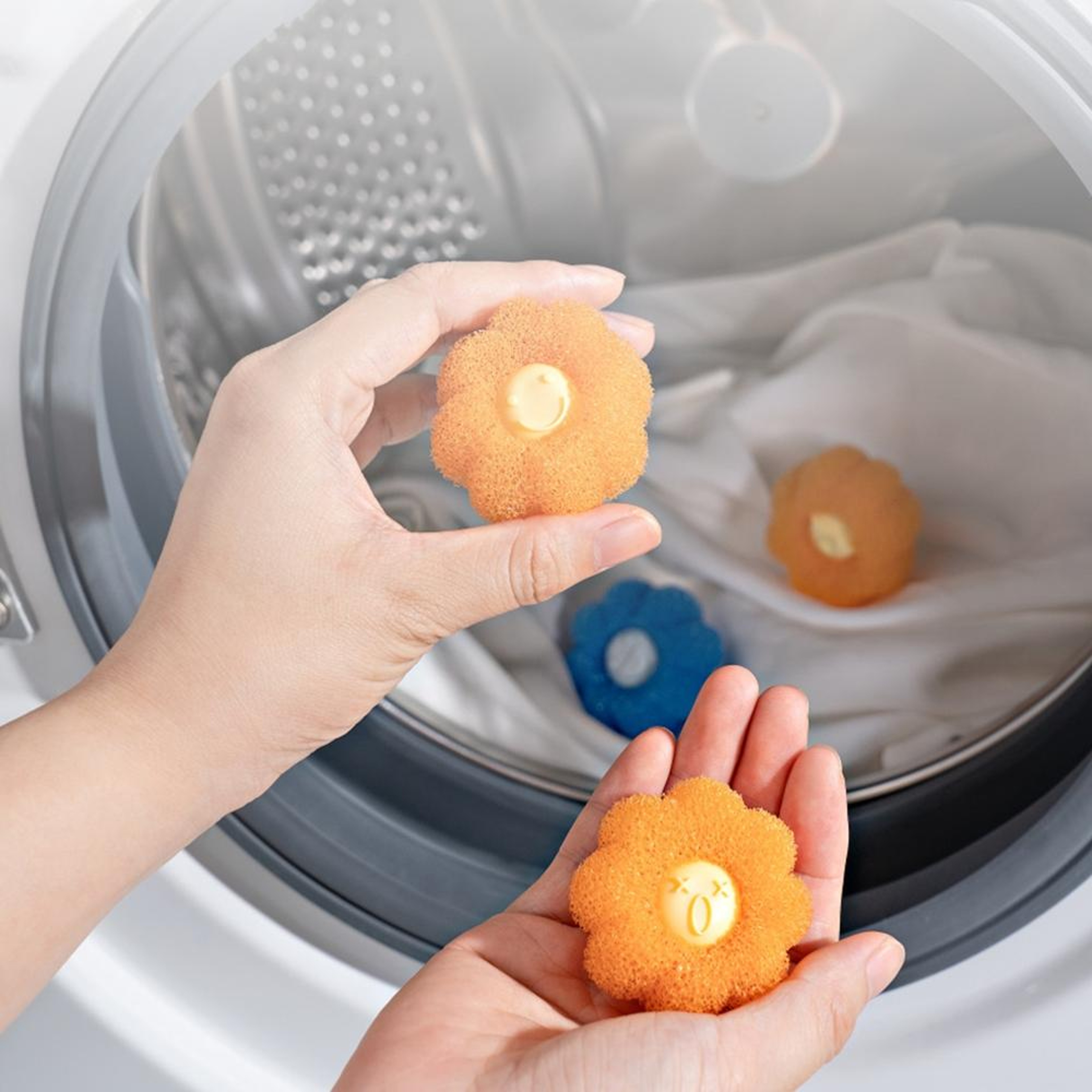 AntiTangle Laundry Balls For Washing Machine  Hair  Lint Removal Cleaning Balls 8