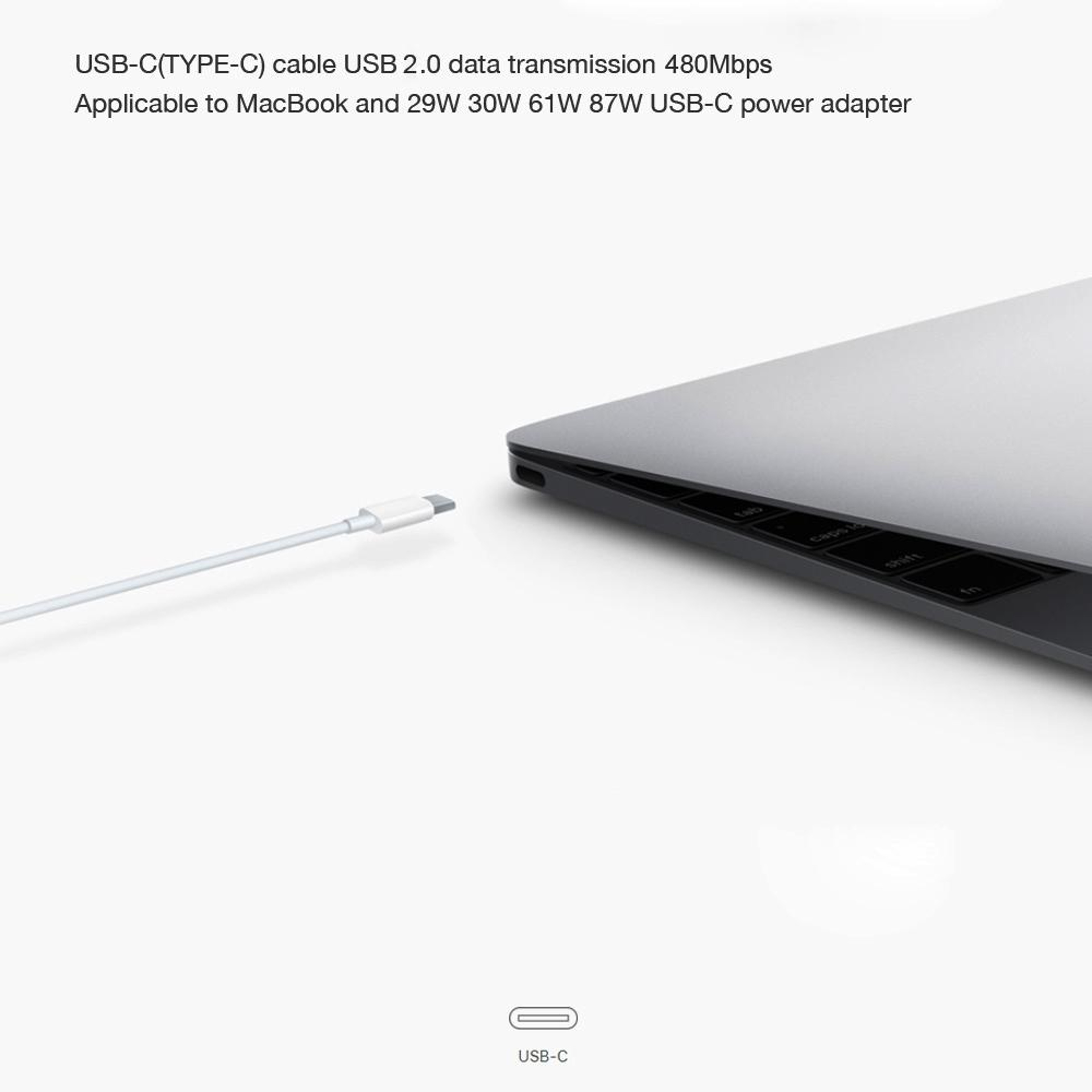 USB C Fast Charging Cable 3A PD Data Transfer Cord For Phones Tablets Laptops 4