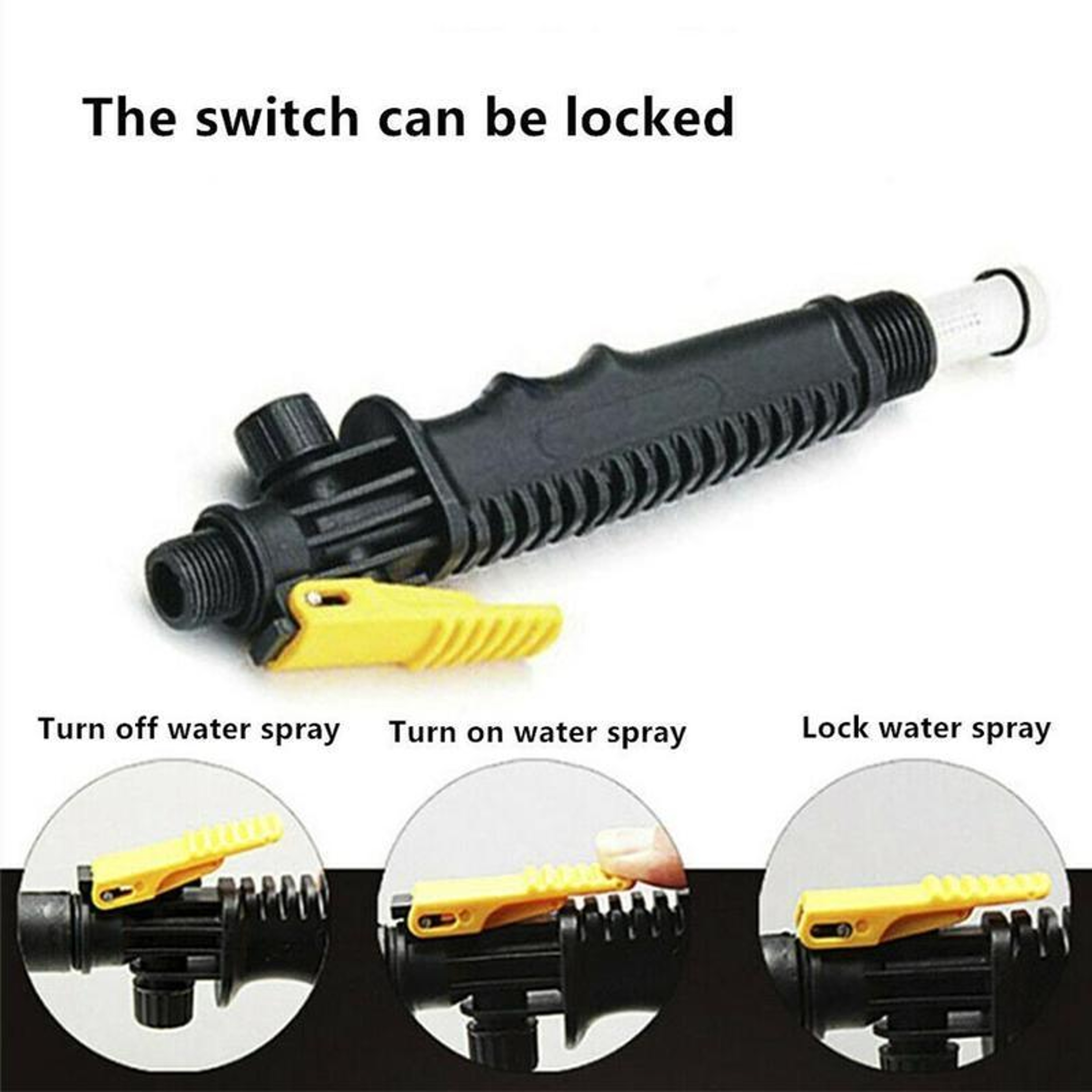 Car Wash Brush with Foam Spray Bottle, Long Handle Soft Bristle Car Cleaning Kit – view 4