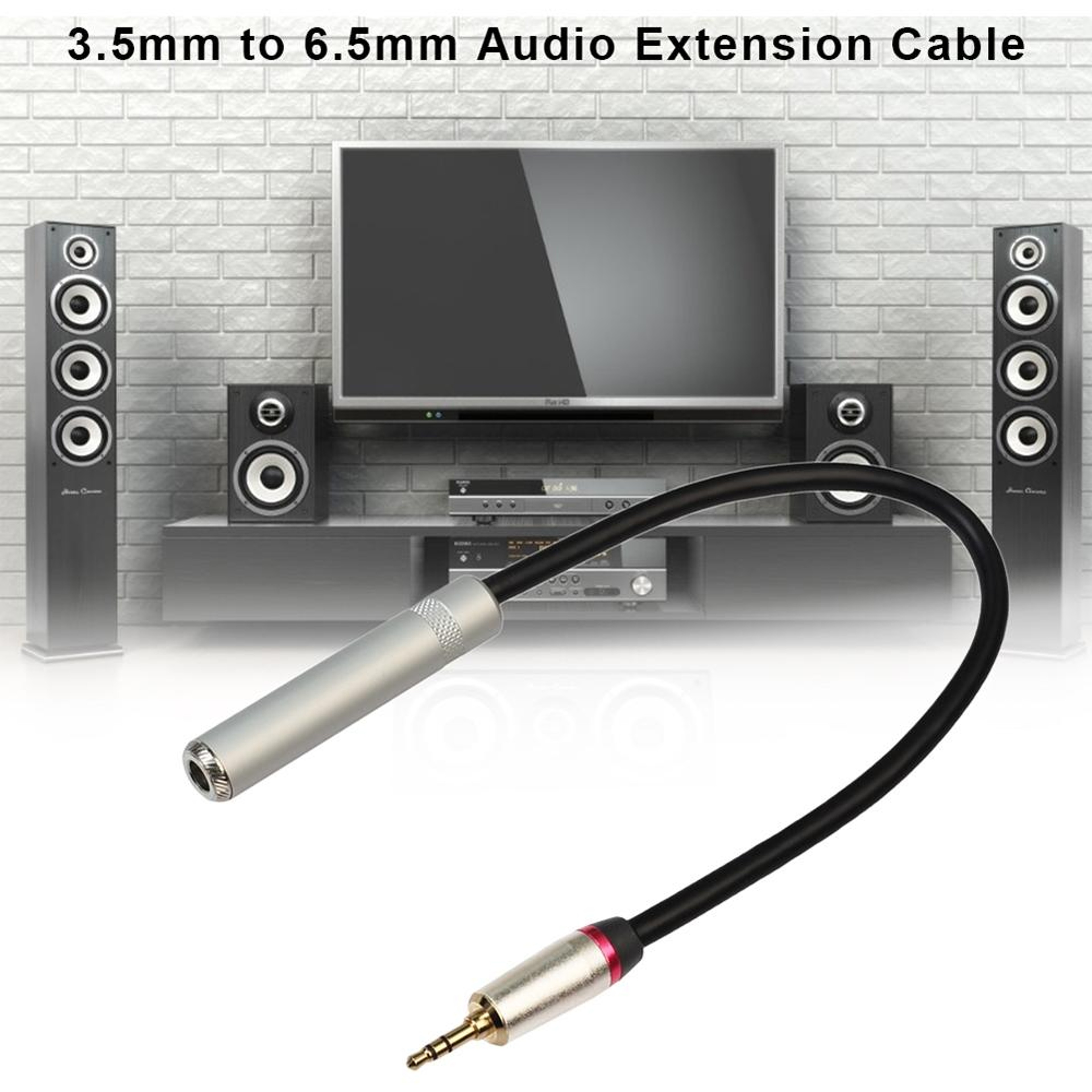 Audio Adapter Cable 1m Gold Plated Stereo Converter For Headphones  Amplifiers 3