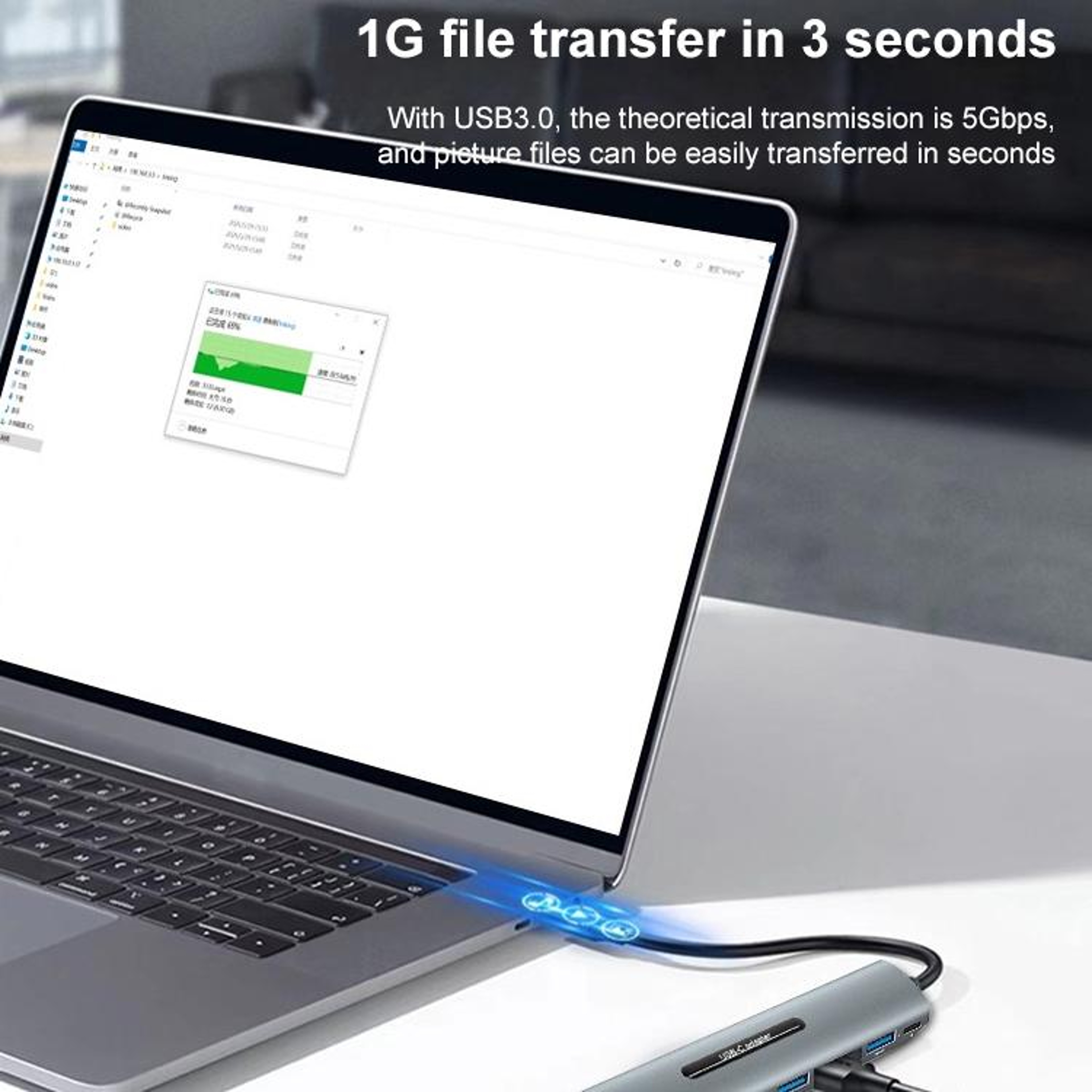 7 In 1 USB C Hub With HDMI PD Charging  Multiport Docking Station 4