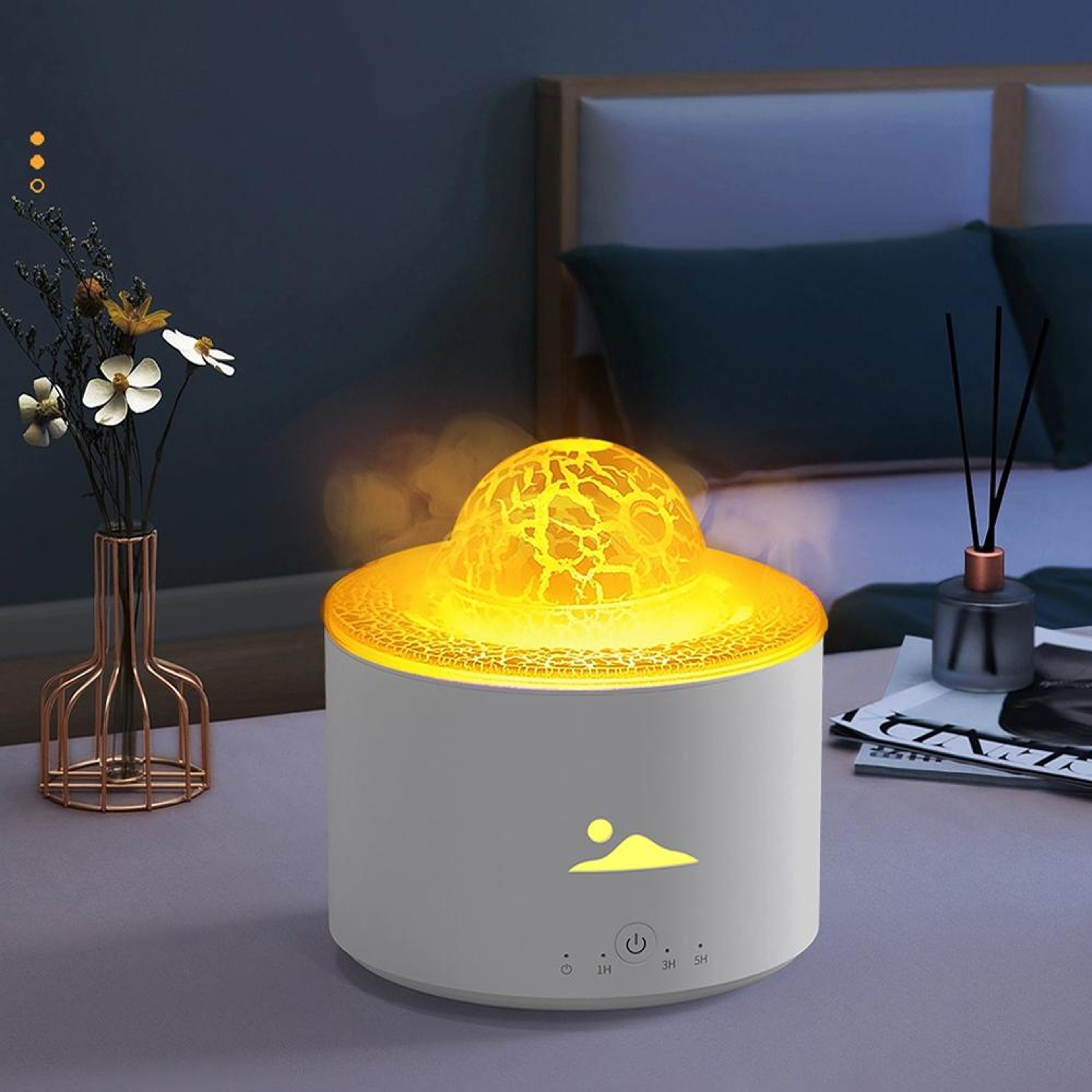 Planet Flame Aromatherapy Humidifier With Night Light 2