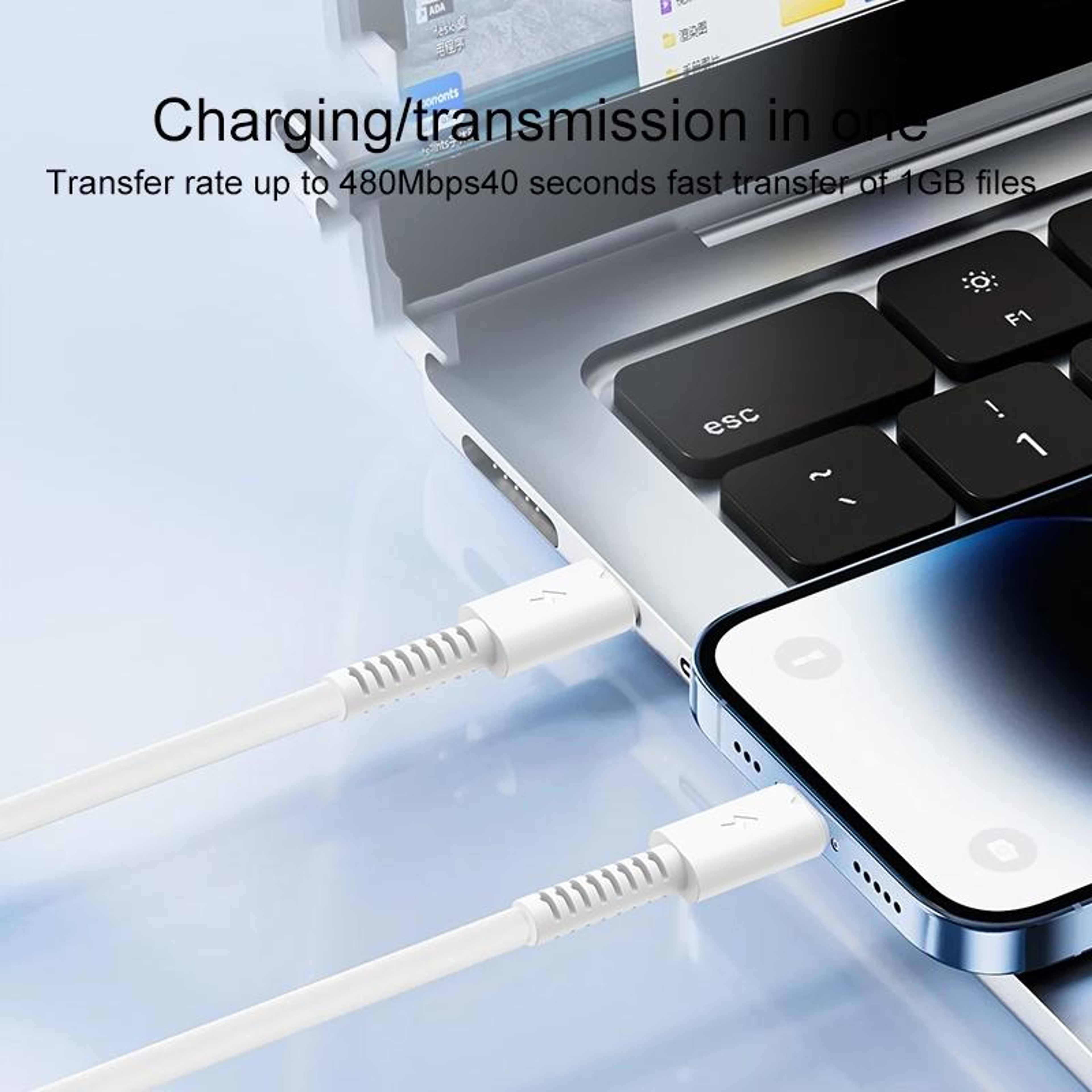 20W Fast Charging USB C to Lightning Cable Durable Data Sync Cord – view 5