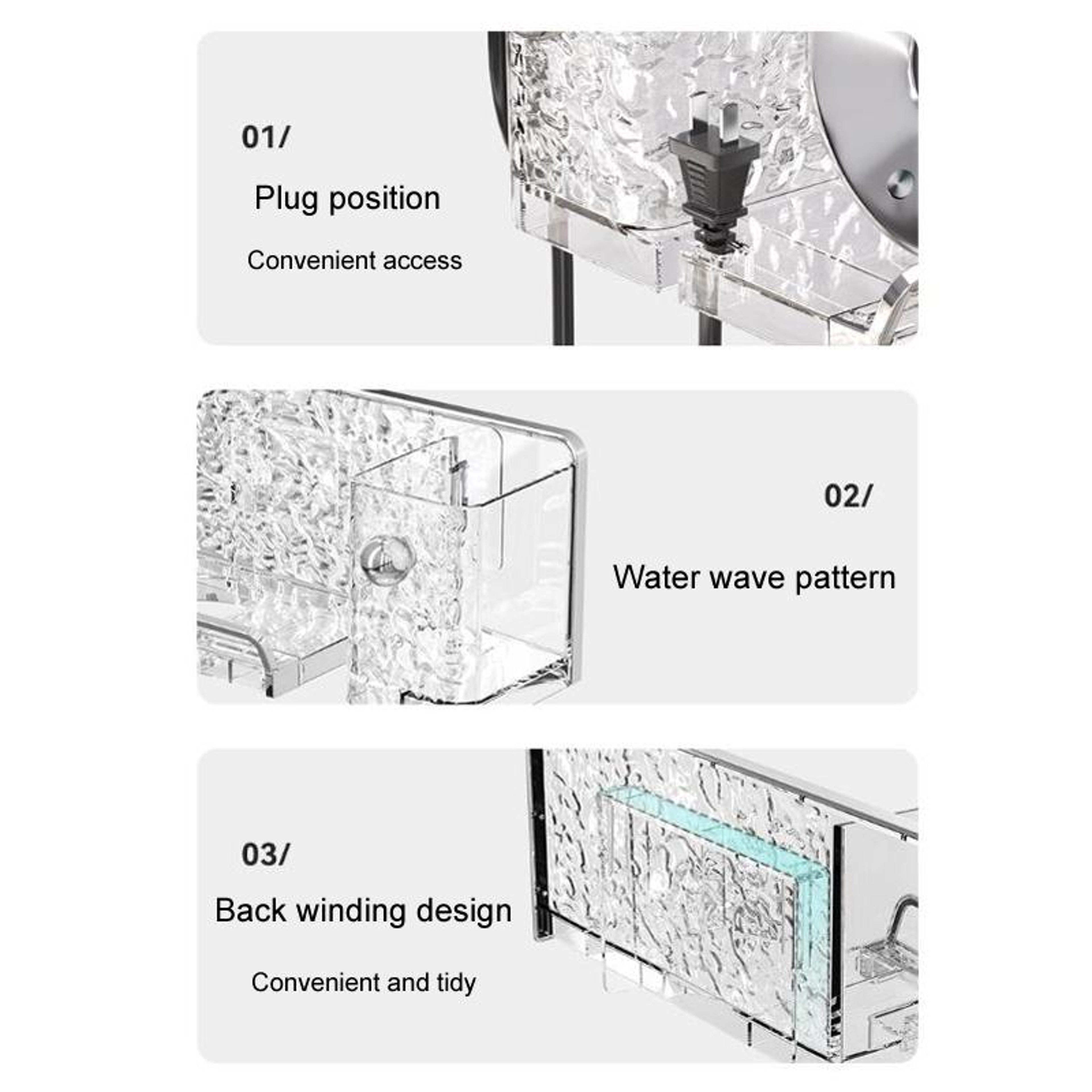 Wall Mounted Hair Dryer Holder No Drill Bathroom Organizer Rack 3