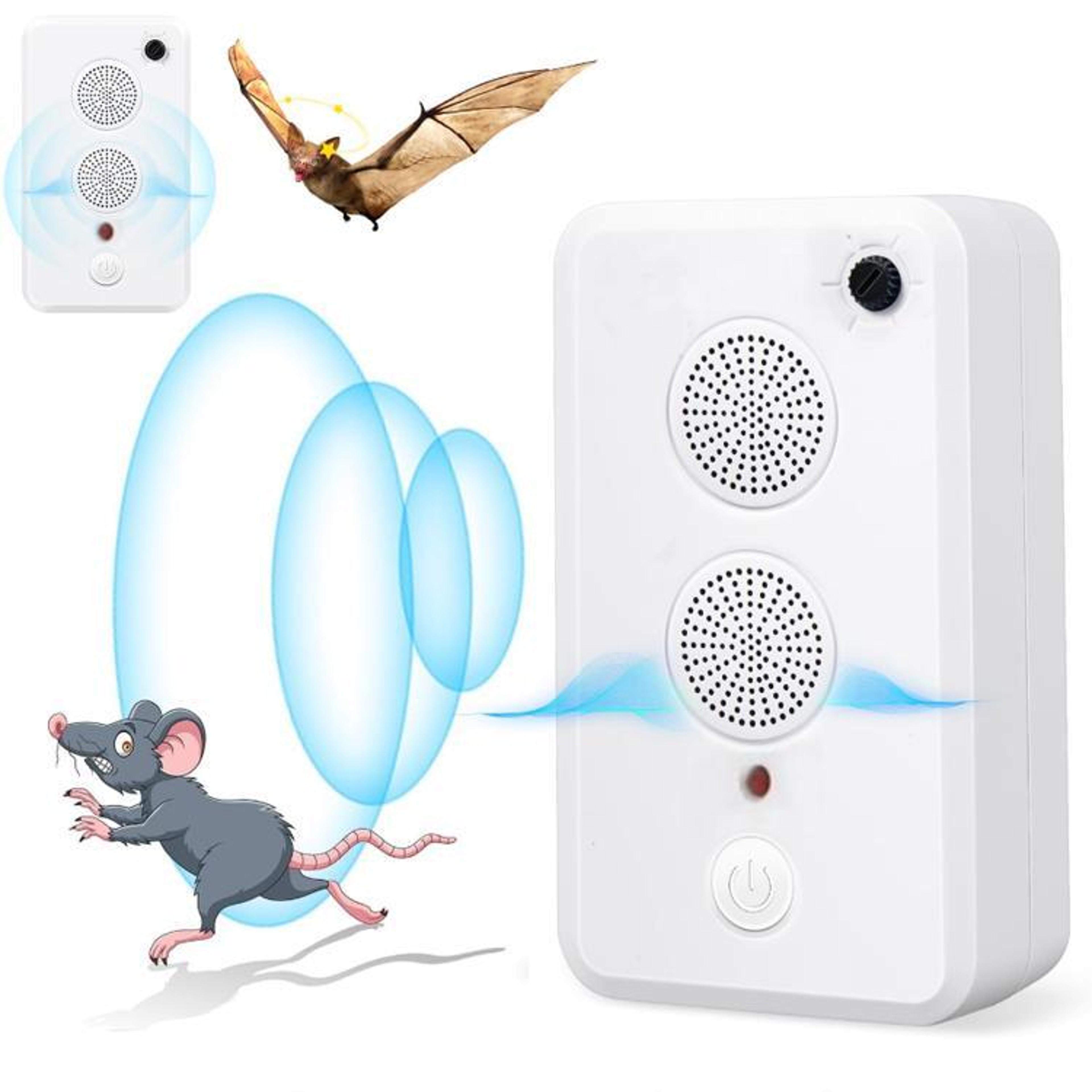 Rechargeable Ultrasonic Mouse  Bat Repellent Pest Control Device 11
