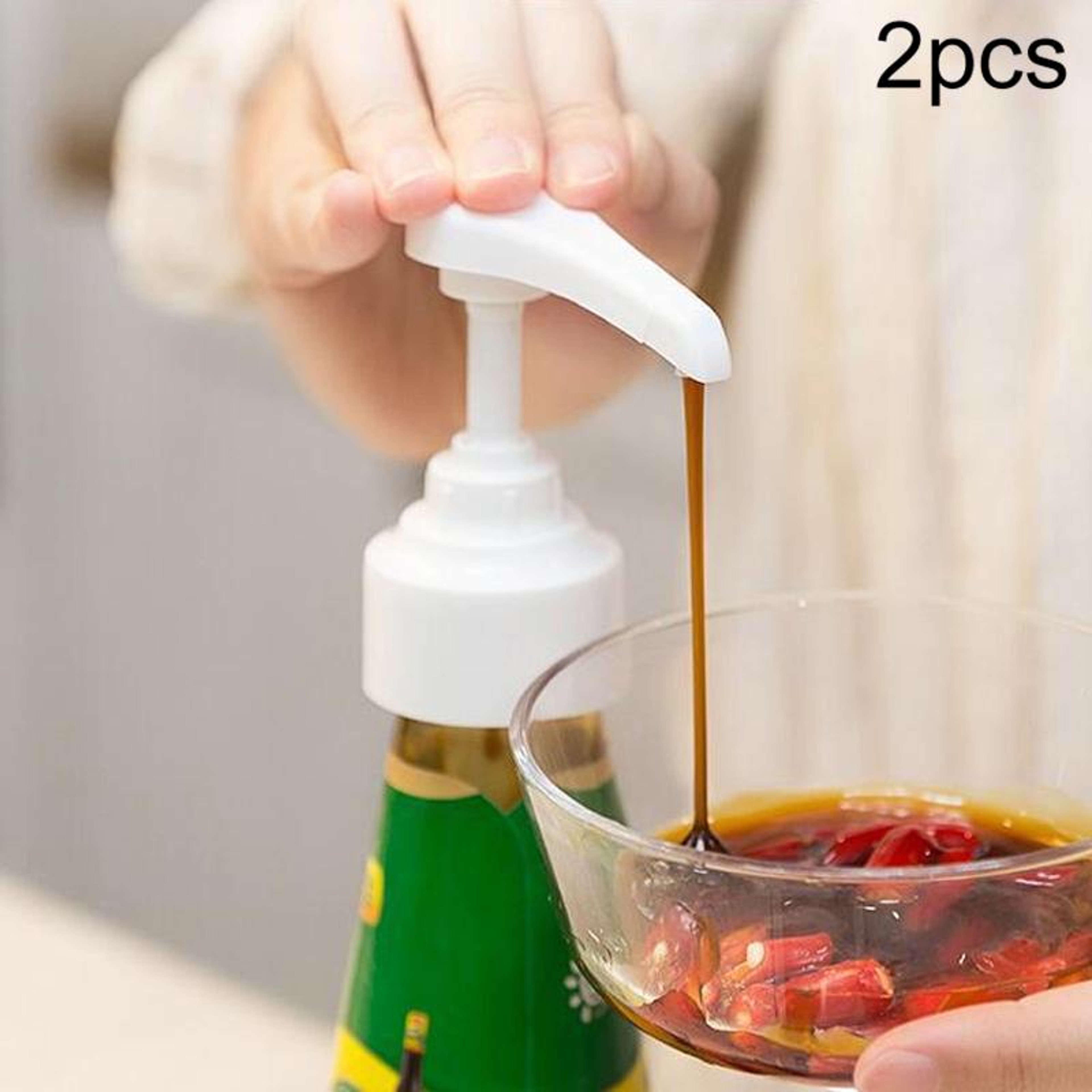 Precision 8ml Condiment Dispenser Pump Nozzle Set For Bottles Reusable Sauce Pump Head 7