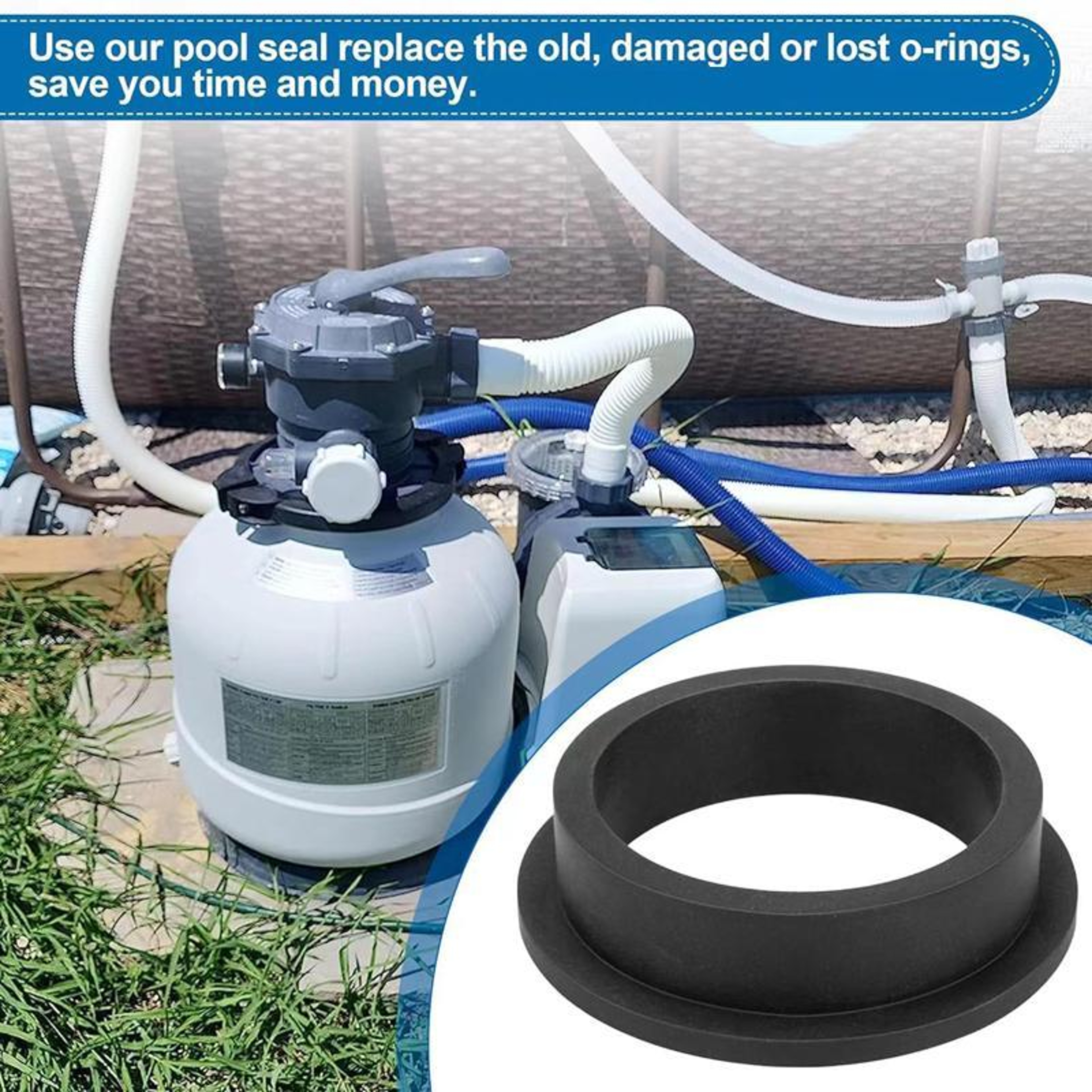 Universal Pool Pump O Ring Gasket Kit For Intex Sand Filter Leak Proof Motor Seal Replacement 3