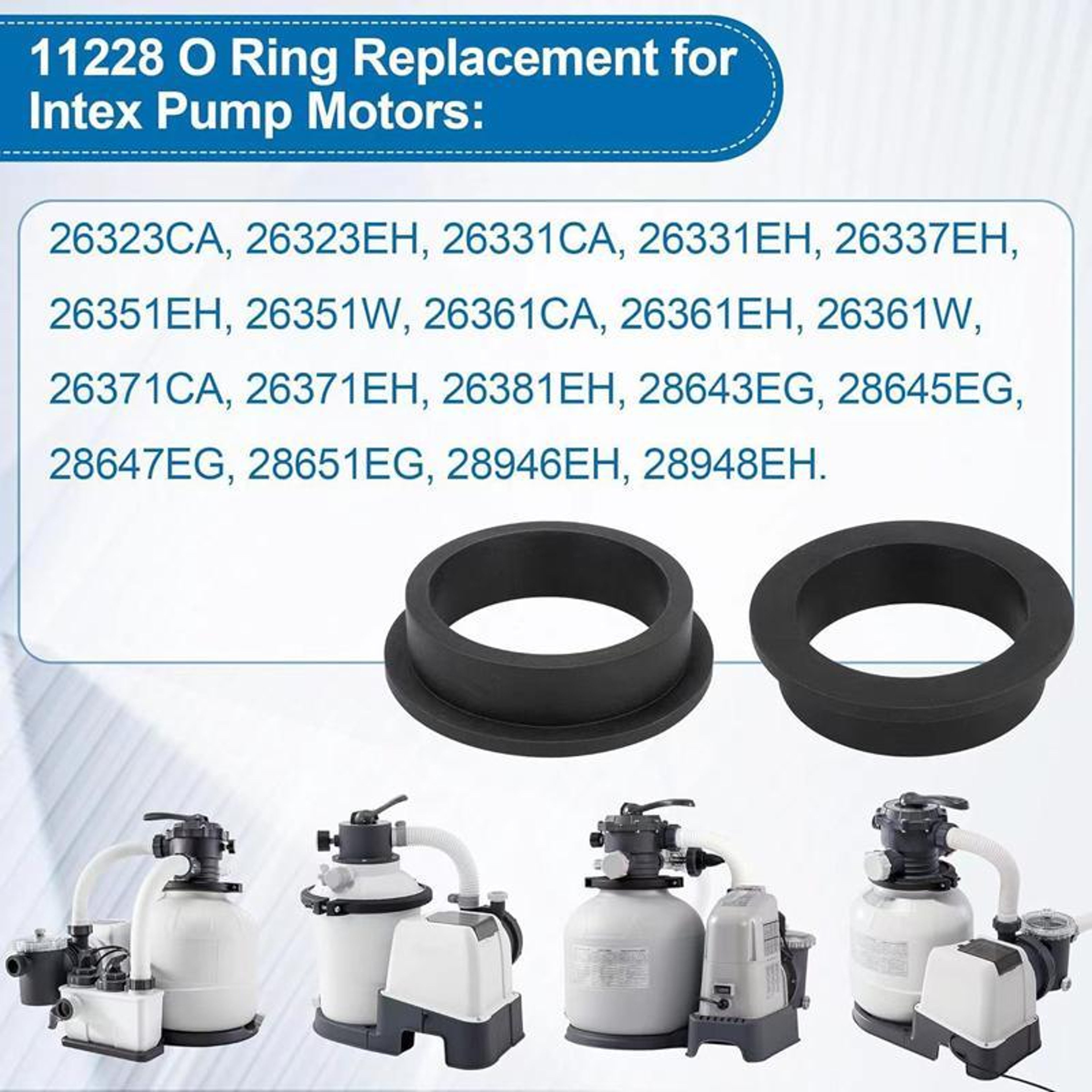 Universal Pool Pump O Ring Gasket Kit For Intex Sand Filter Leak Proof Motor Seal Replacement 4