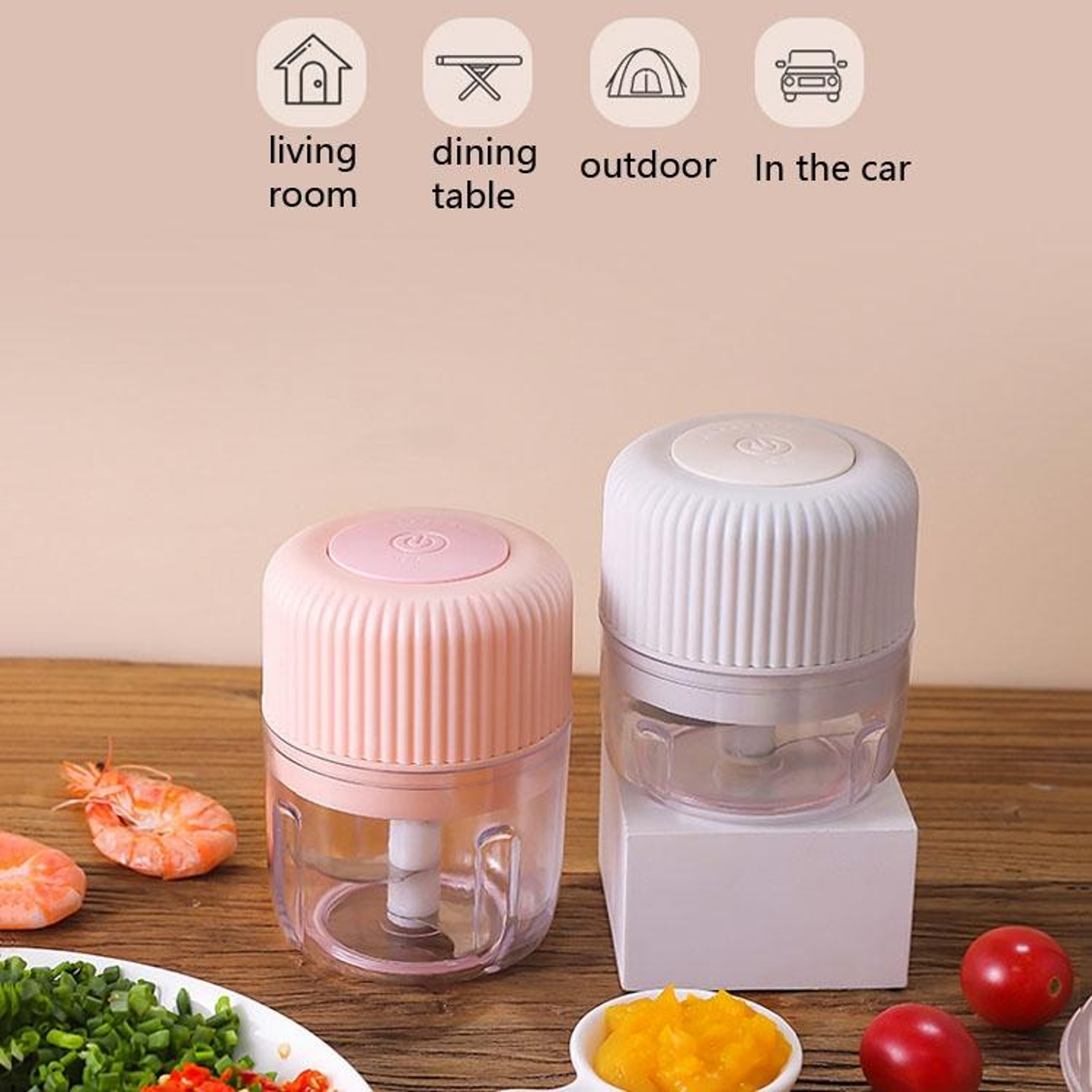 Portable USB Mini Food Processor Electric Garlic Chopper For Baby Food  Everyday Prep 9