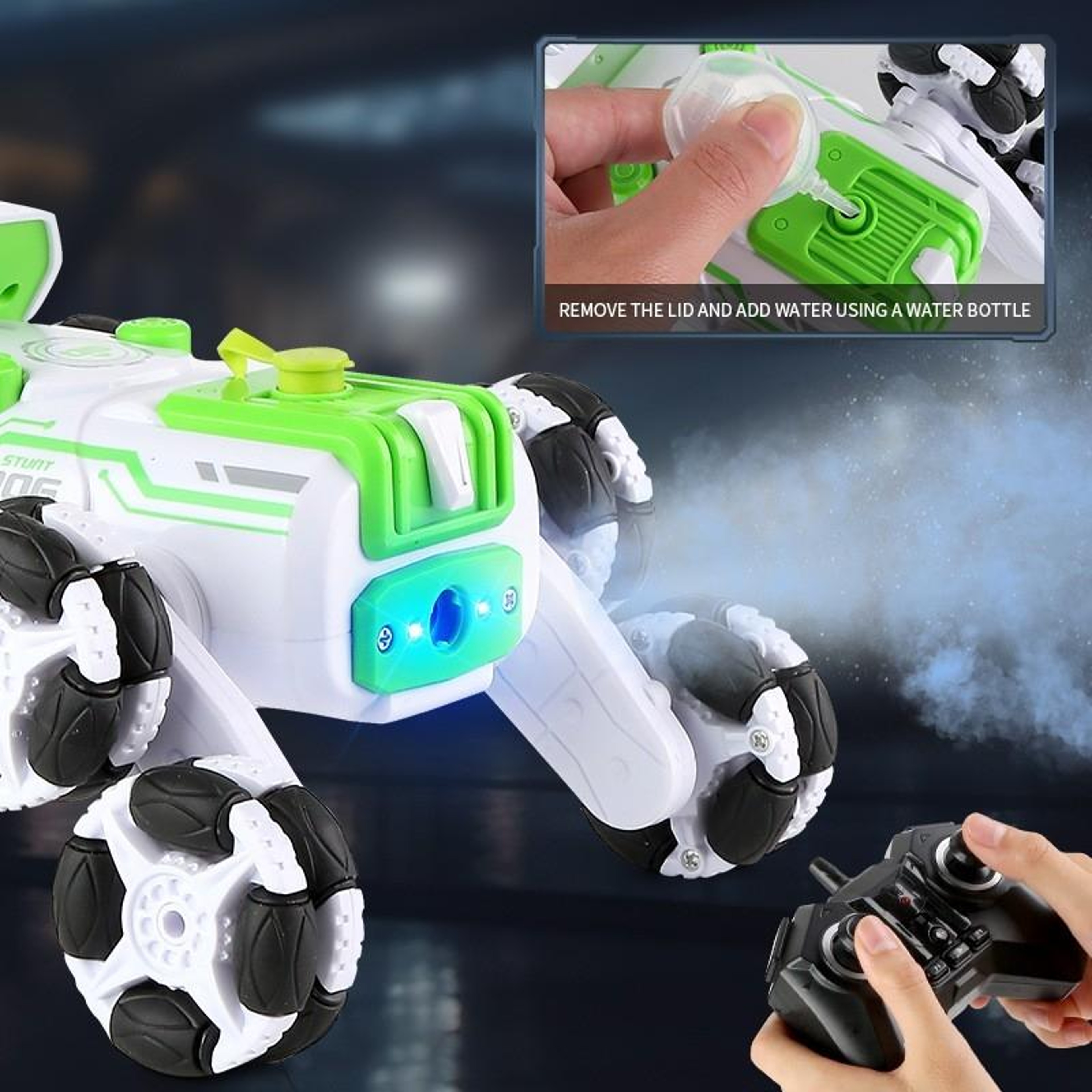 Wheel RC Stunt Car Off Road  Remote Control Swing Arm Vehicle 4