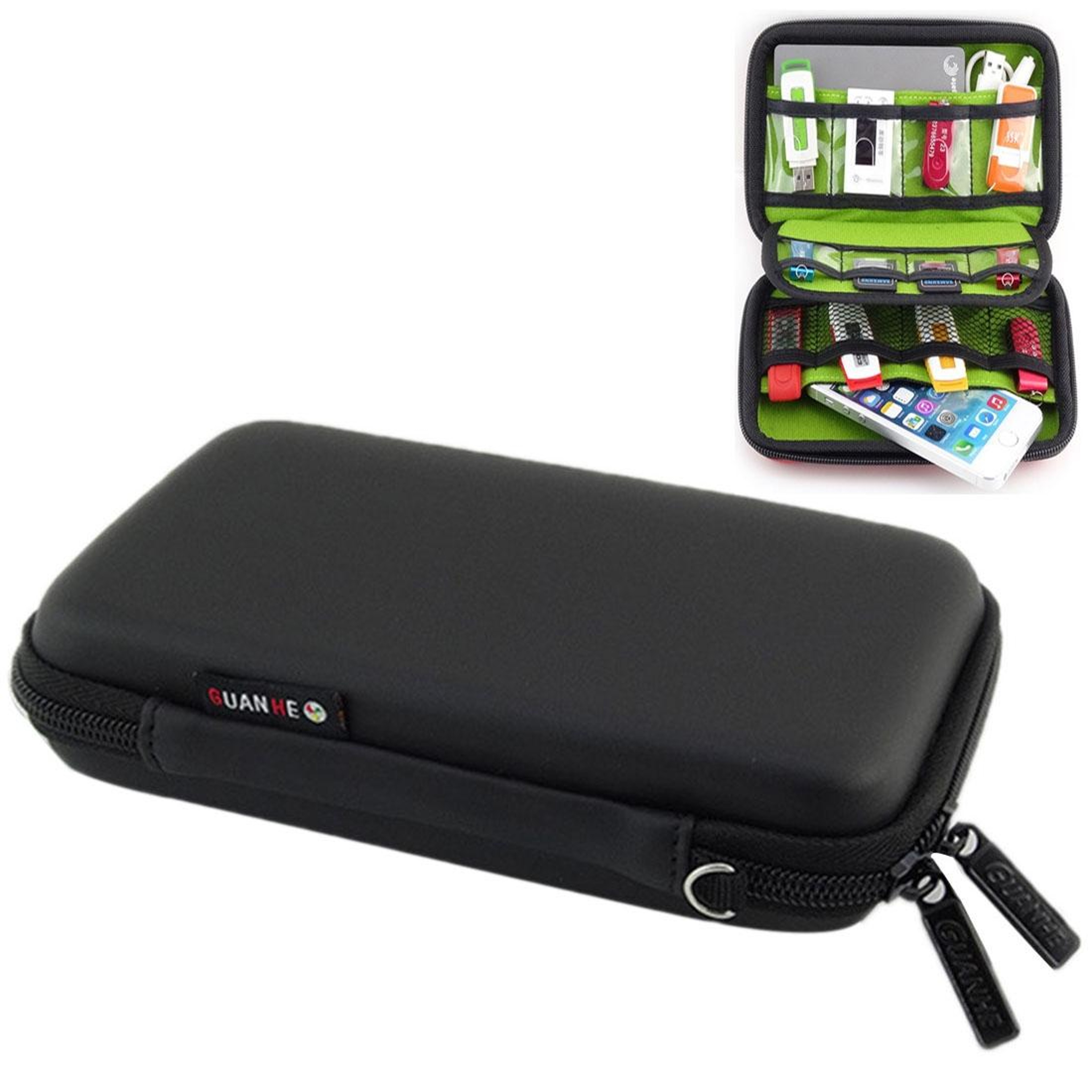 Portable Travel Tech Organizer For Phone Power Bank USB Cable Storage 6