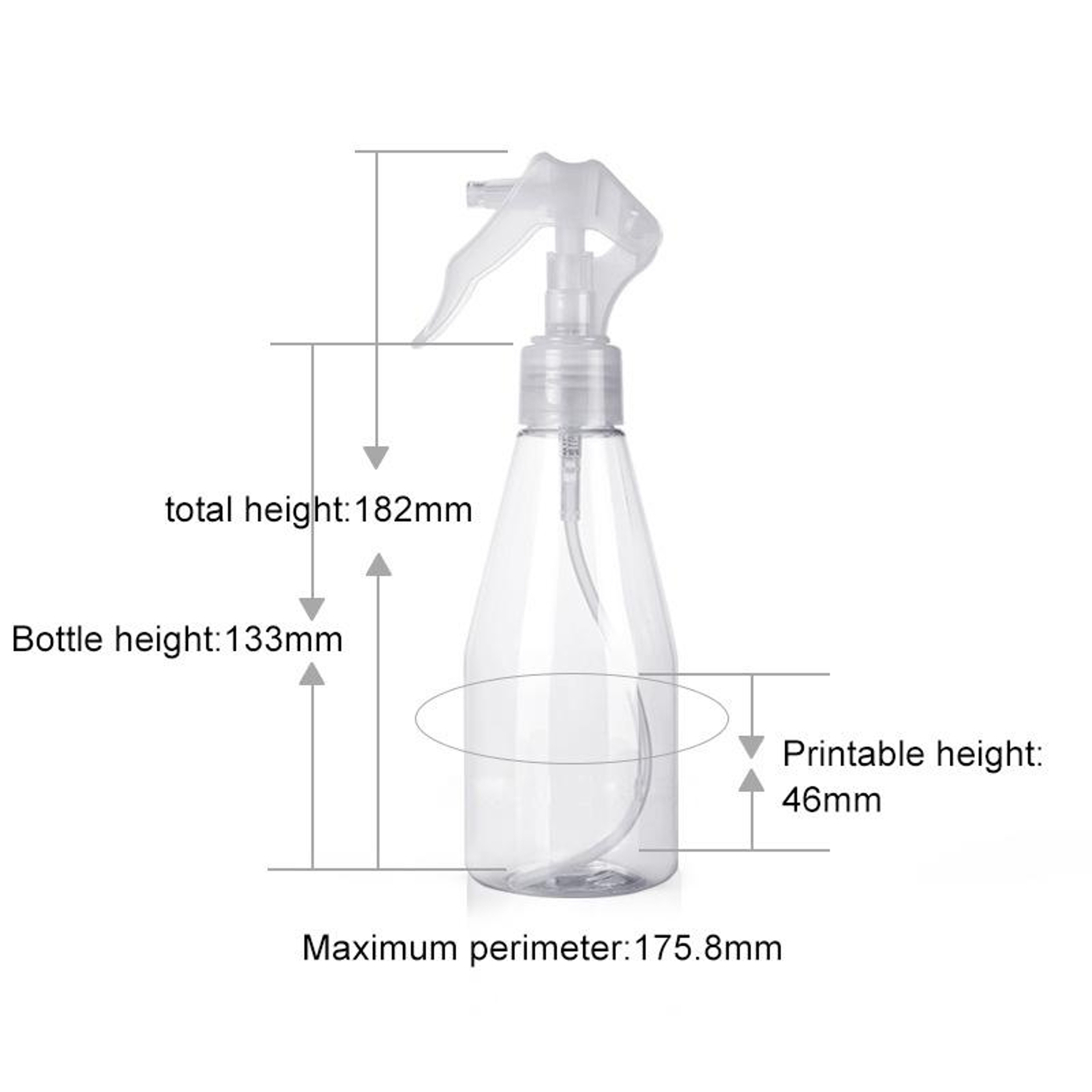 Leak Proof Spray Bottle Lightweight PET Trigger Spray Bottle For Cleaning Beauty Plants 7
