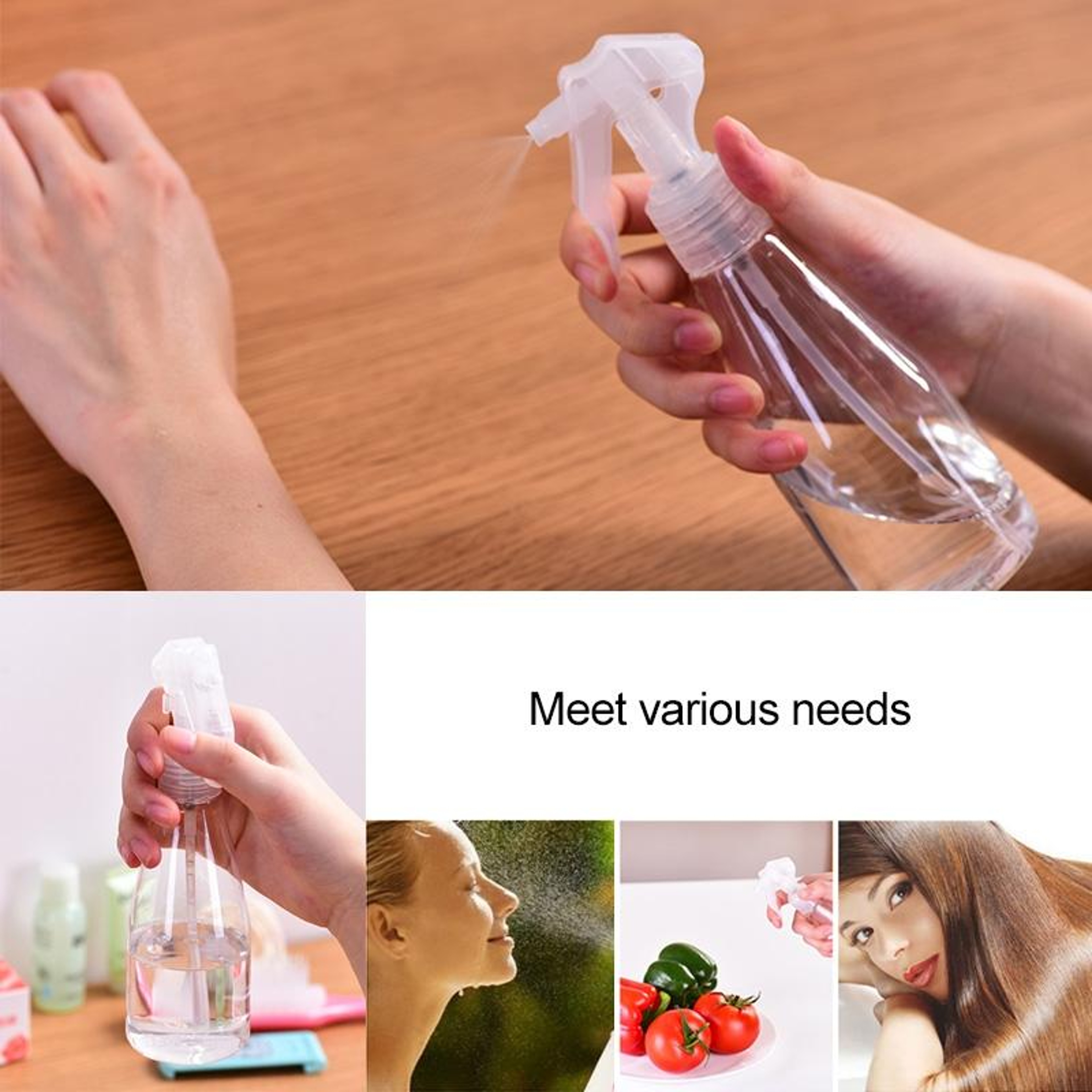 Leak Proof Spray Bottle Lightweight PET Trigger Spray Bottle For Cleaning Beauty Plants 10