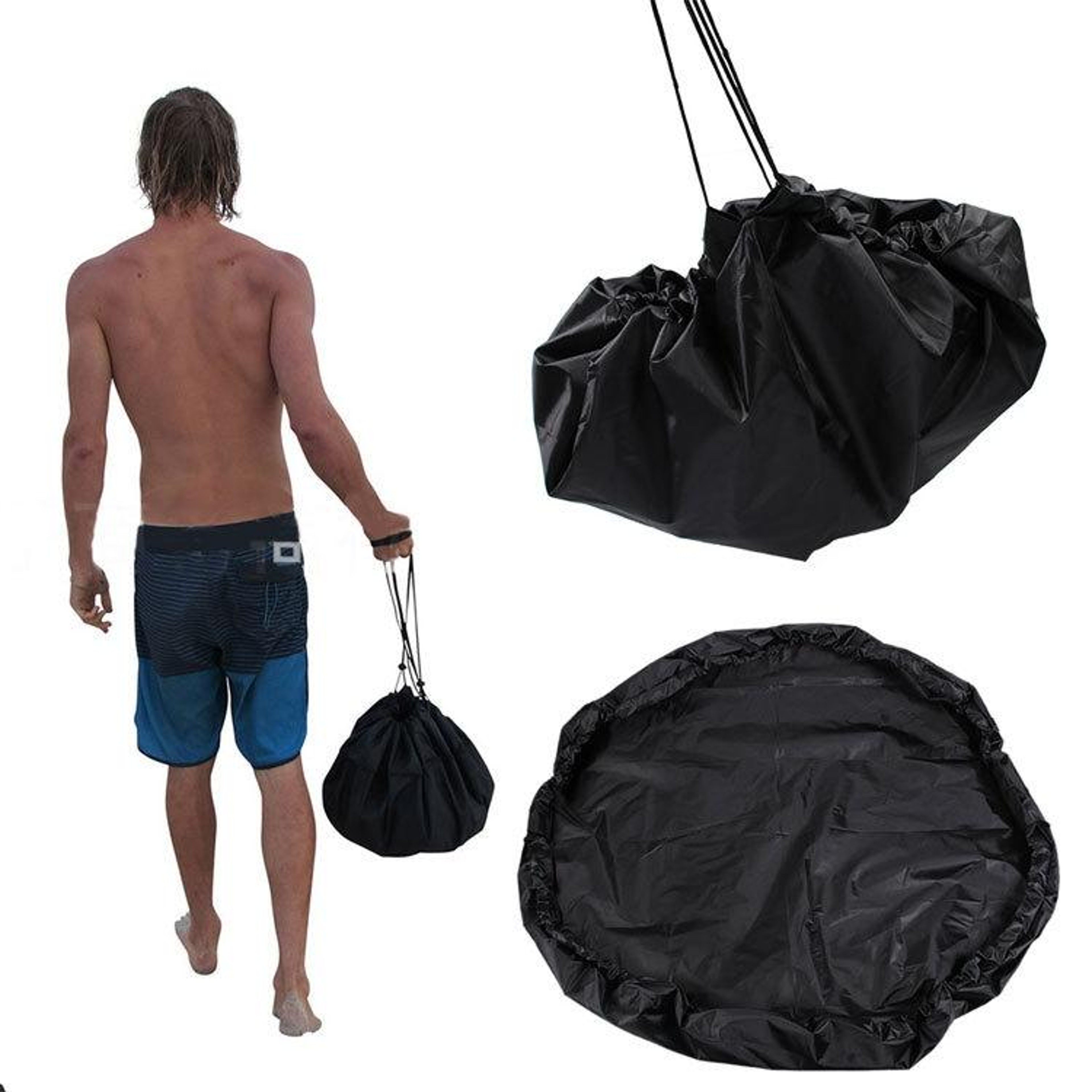Foldable Wetsuit Storage Bag Waterproof Beach Swim Gear Cover – view 5