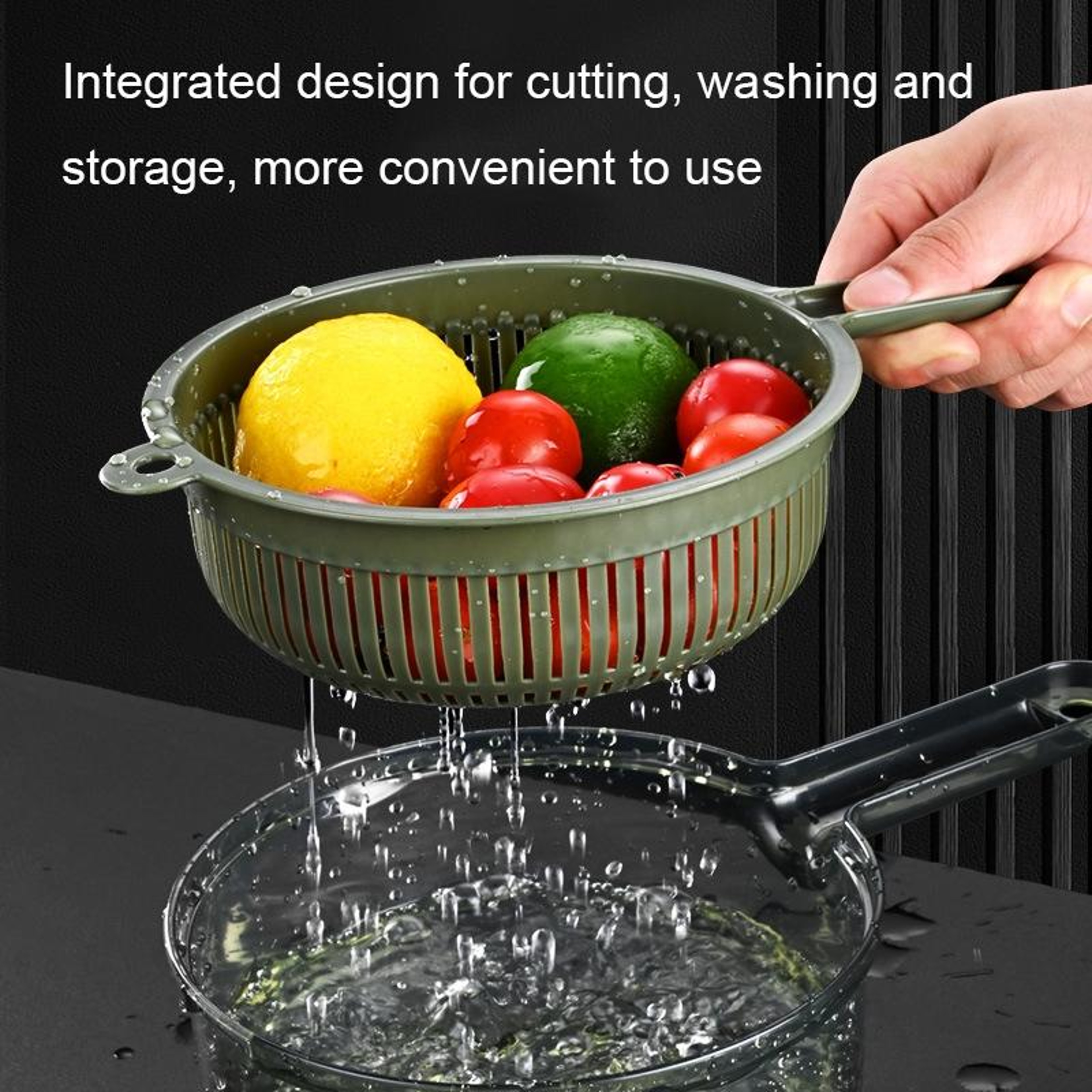 Vegetable Cutter With Hand Guard Water Filter  Storage 3