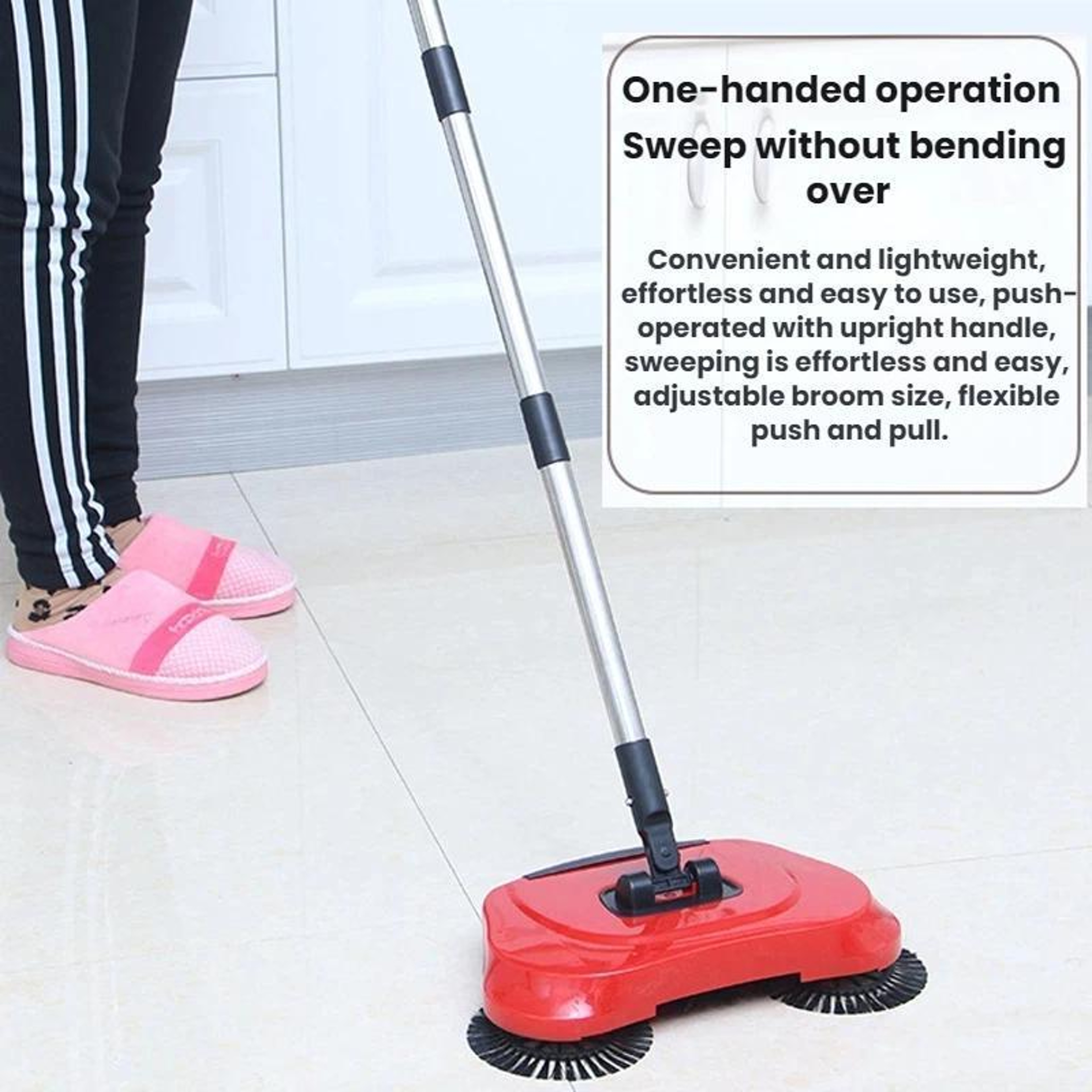 Manual Floor Sweeper And Wet Dry Mop For Easy Home Cleaning 7